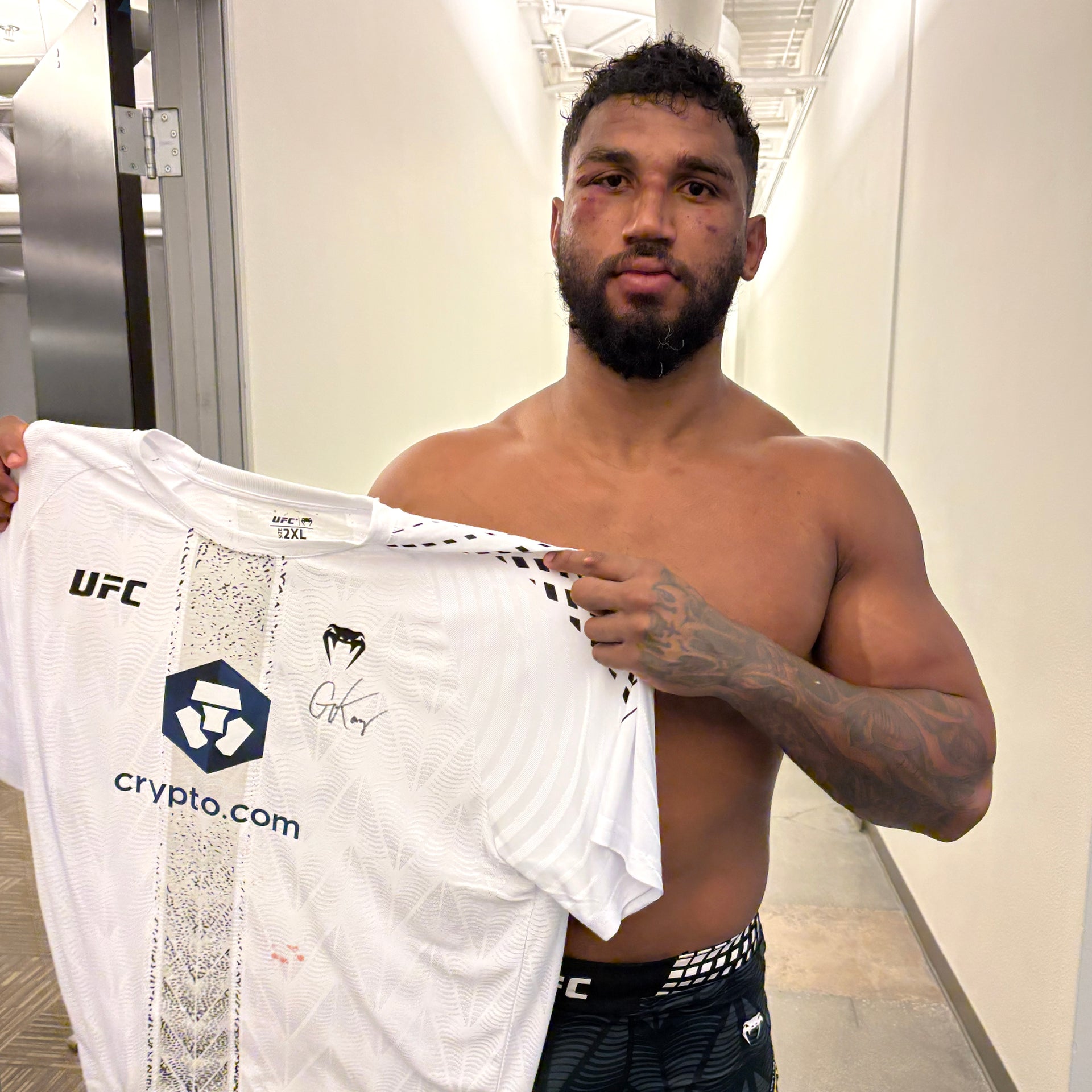 Guilherme Pat Signed 1-of-1 Fight Worn Jersey UFC Fight Night: Gamrot vs Salkilld