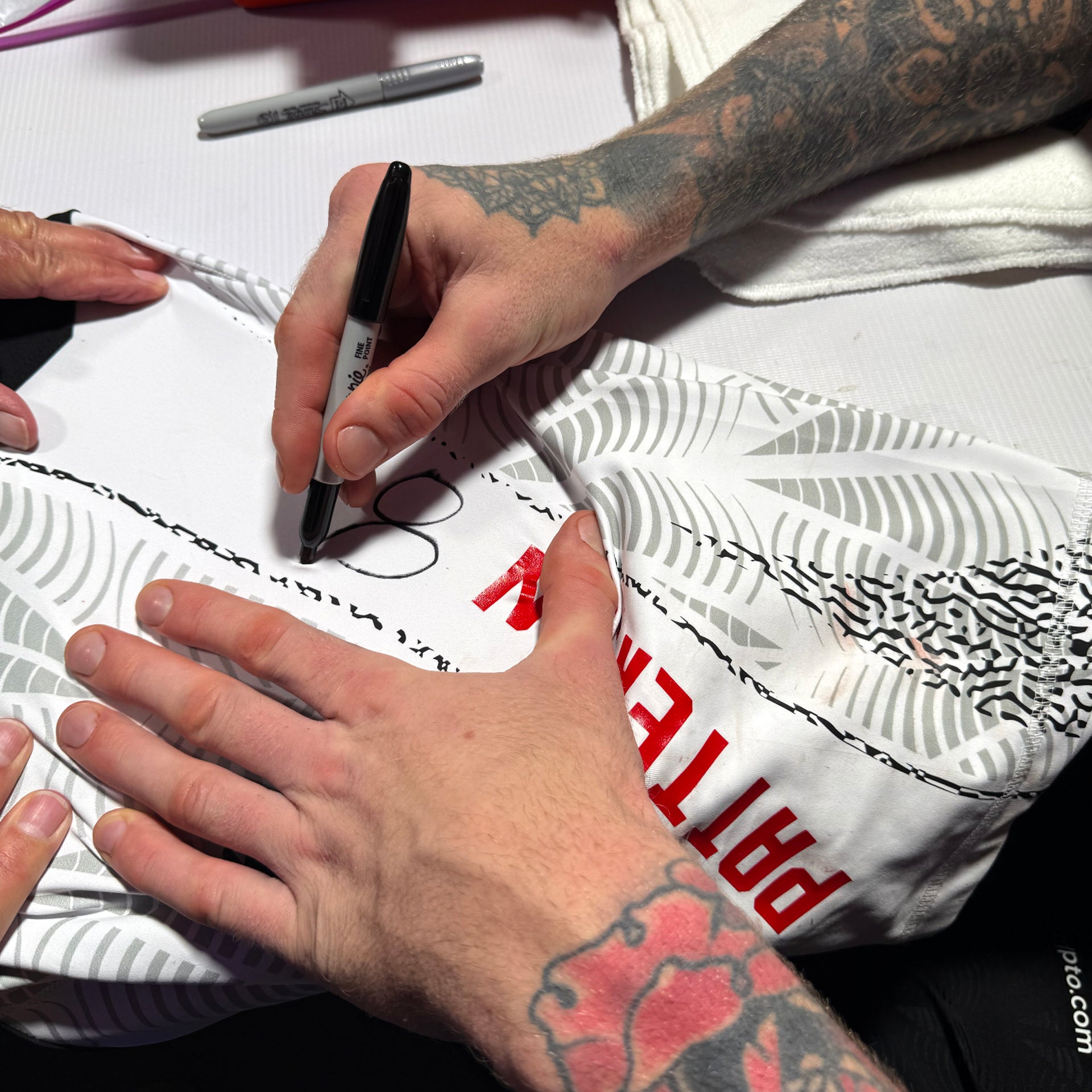 Sam Patterson Signed 1-of-1 Fight Worn Shorts UFC Fight Night: Ankalaev vs Guskov