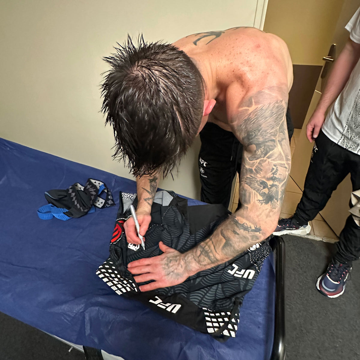 Trevor Peek Signed 1-of-1 Fight Worn Shorts UFC Fight Night: Hooker vs Parnasse