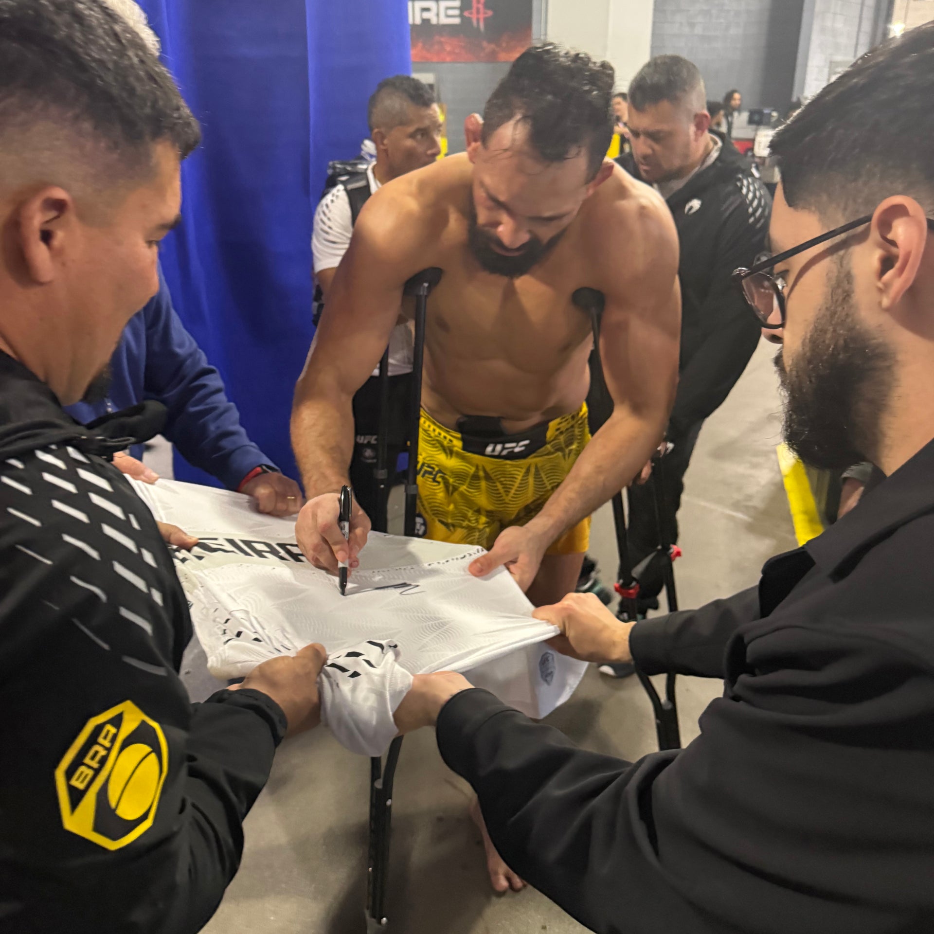 Michel Pereira Signed 1-of-1 Fight Worn Jersey UFC Fight Night: Strickland vs Hernandez