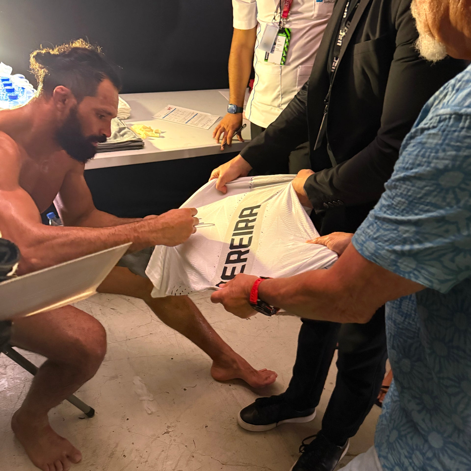 Michel Pereira Signed 1-of-1 Fight Worn Jersey UFC Fight Night: Fiziev vs Torres