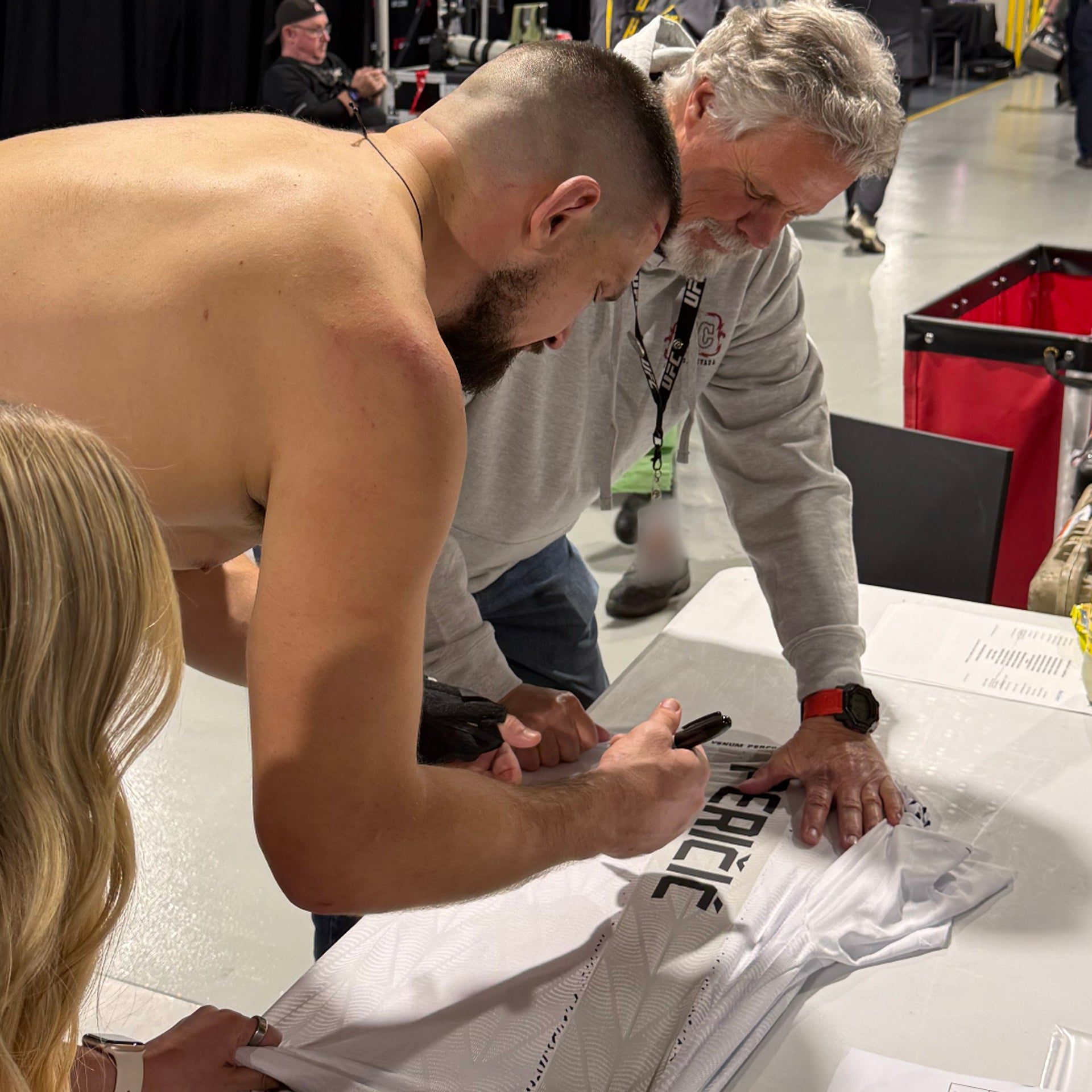 Brando Peričić Signed 1-of-1 Fight Worn Jersey UFC Fight Night: Della Maddalena vs Prates