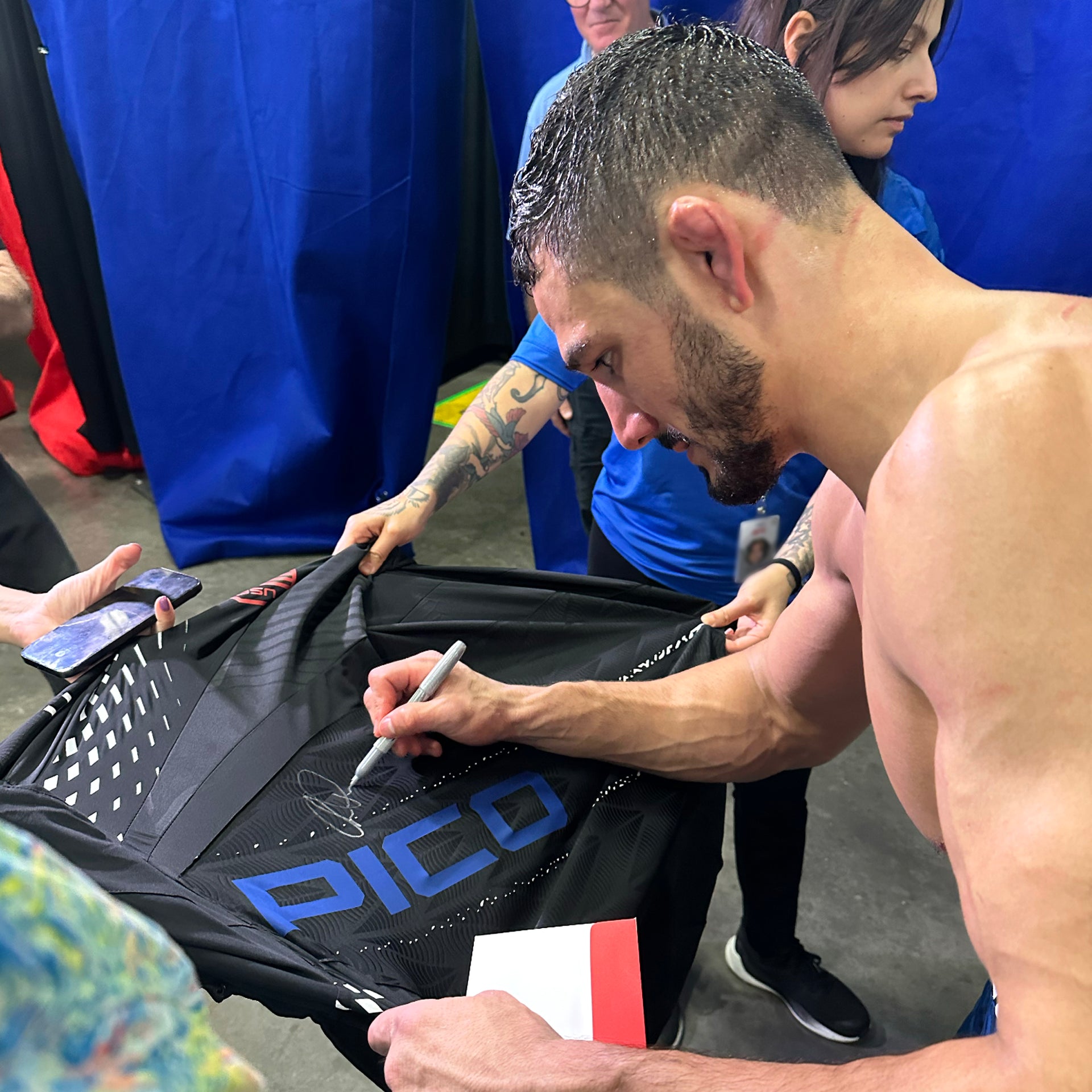 Aaron Pico Signed 1-of-1 Fight Worn Hoodie UFC 327: Procházka vs Ulberg