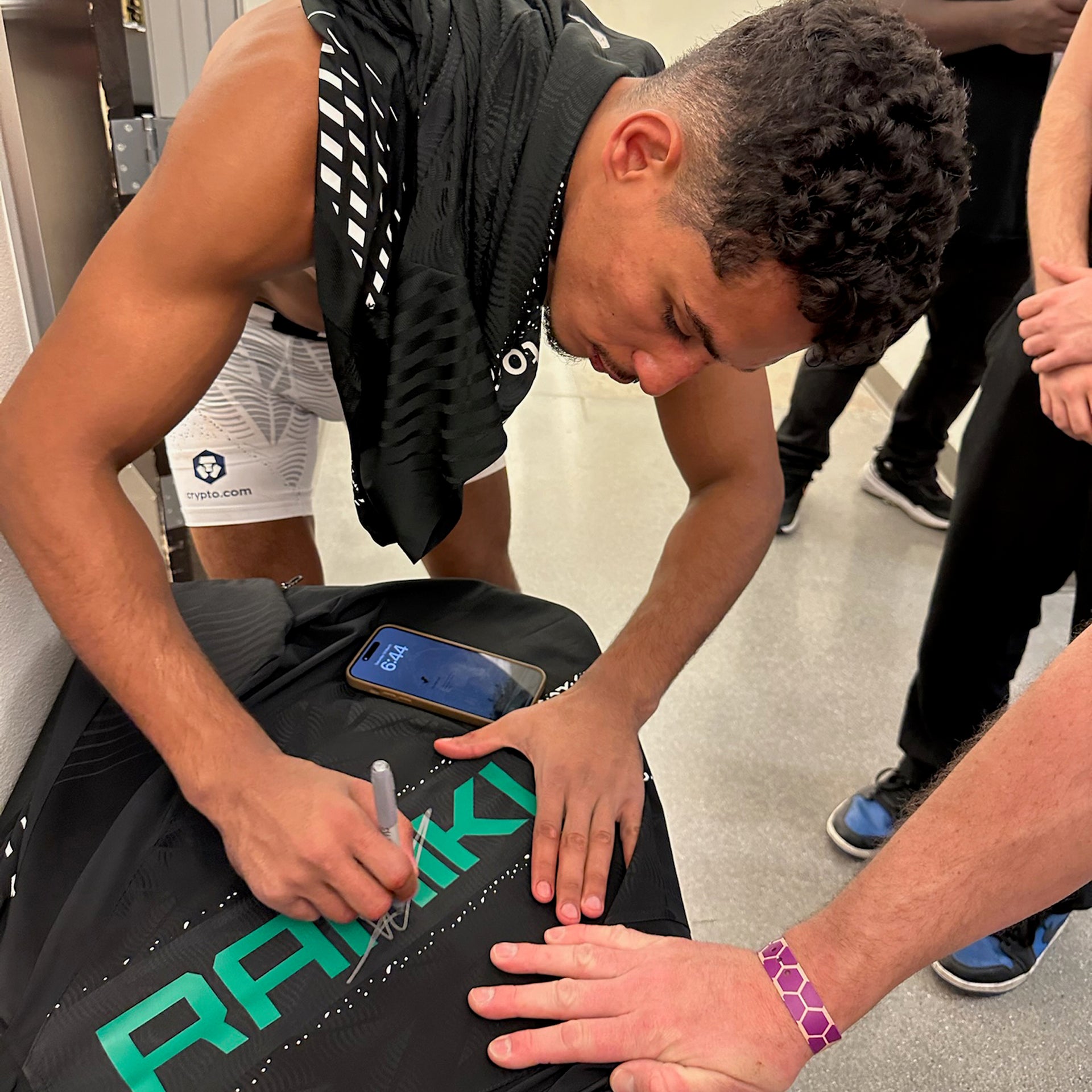 Marwan Rahiki Signed 1-of-1 Fight Worn Hoodie UFC Fight Night: Emmett vs Vallejos