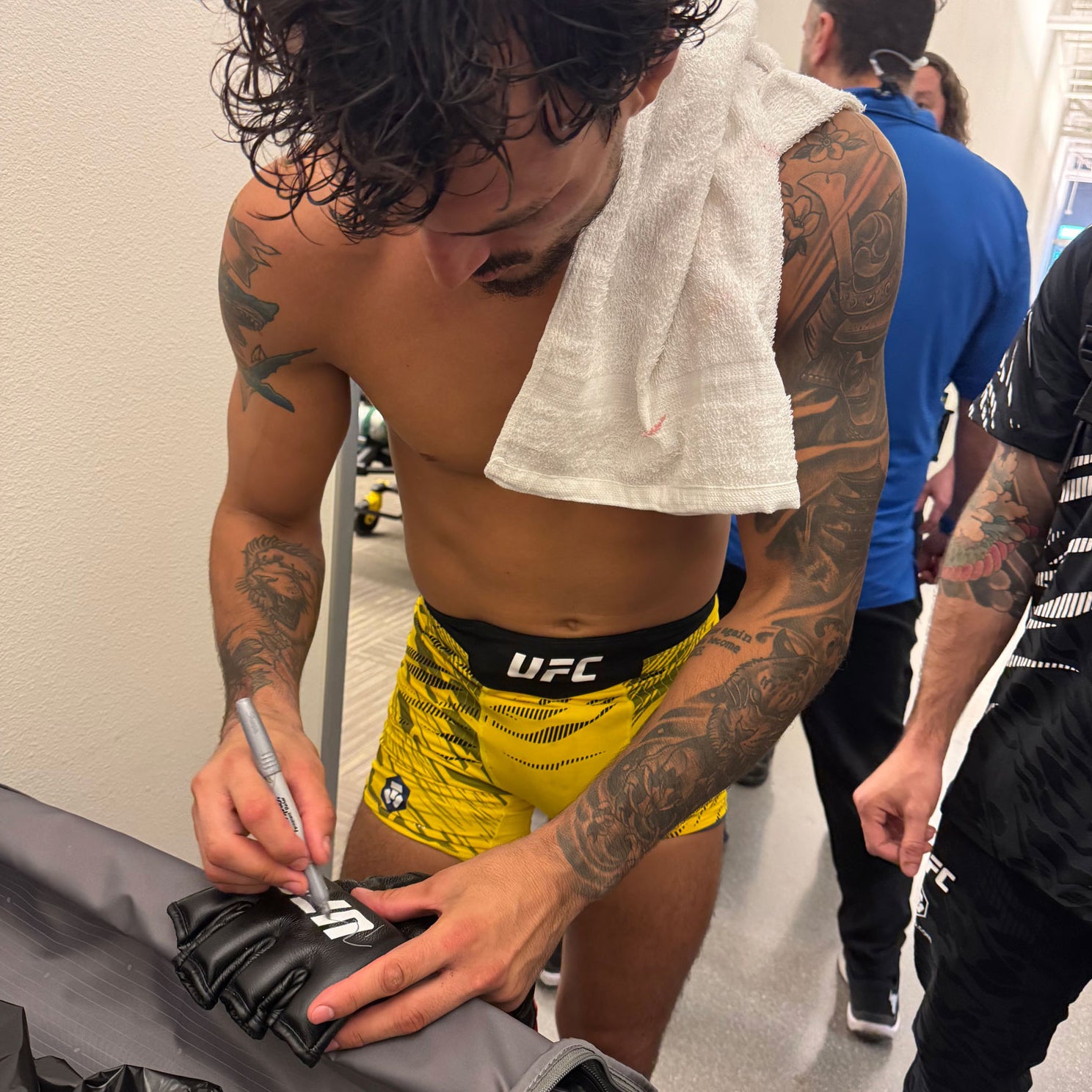 Ricardo Ramos Signed  1-of-1 Fight Worn Gloves – UFC Fight Night: Kape vs Almabayev