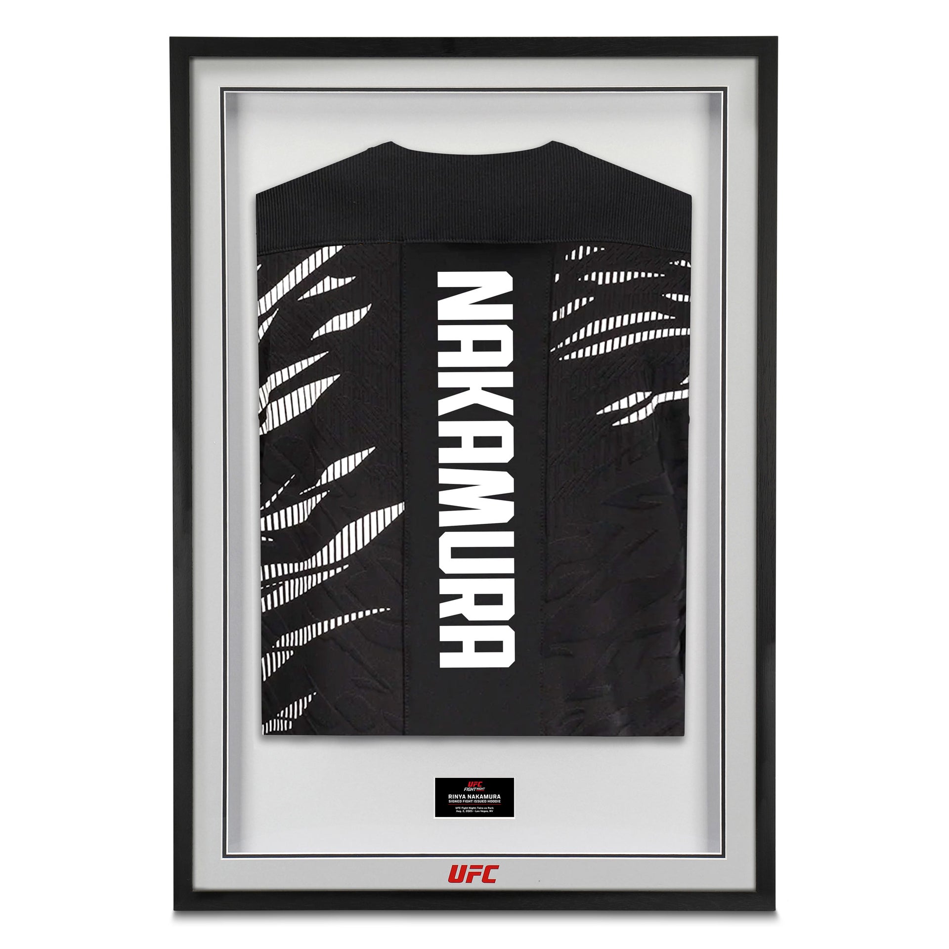 Rinya Nakamura Signed 1-of-1 Fight Worn Hoodie UFC Fight Night: Taira vs Park