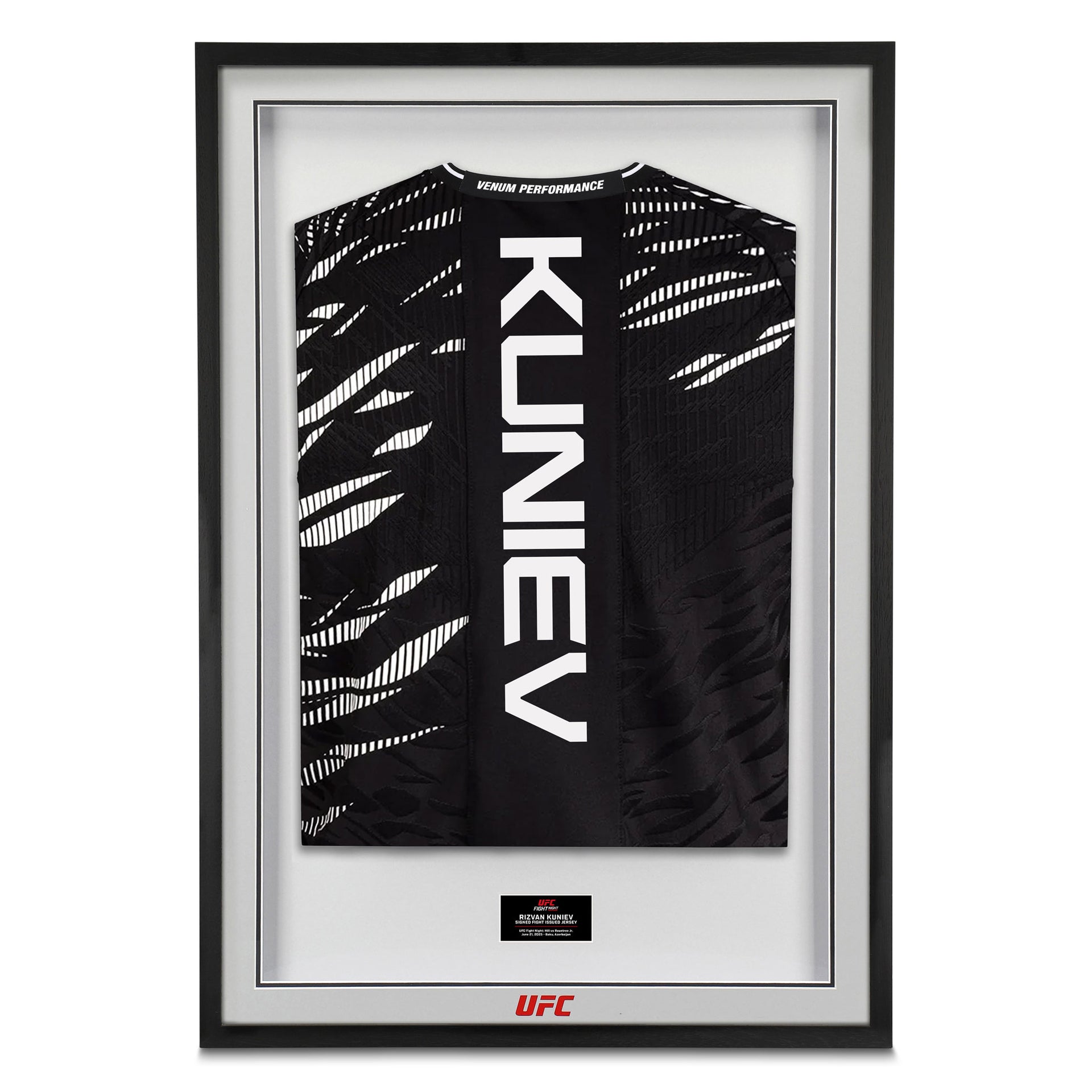 Rizvan Kuniev Signed 1-of-1 Fight Issued Jersey UFC Fight Night: Hill vs Rountree Jr