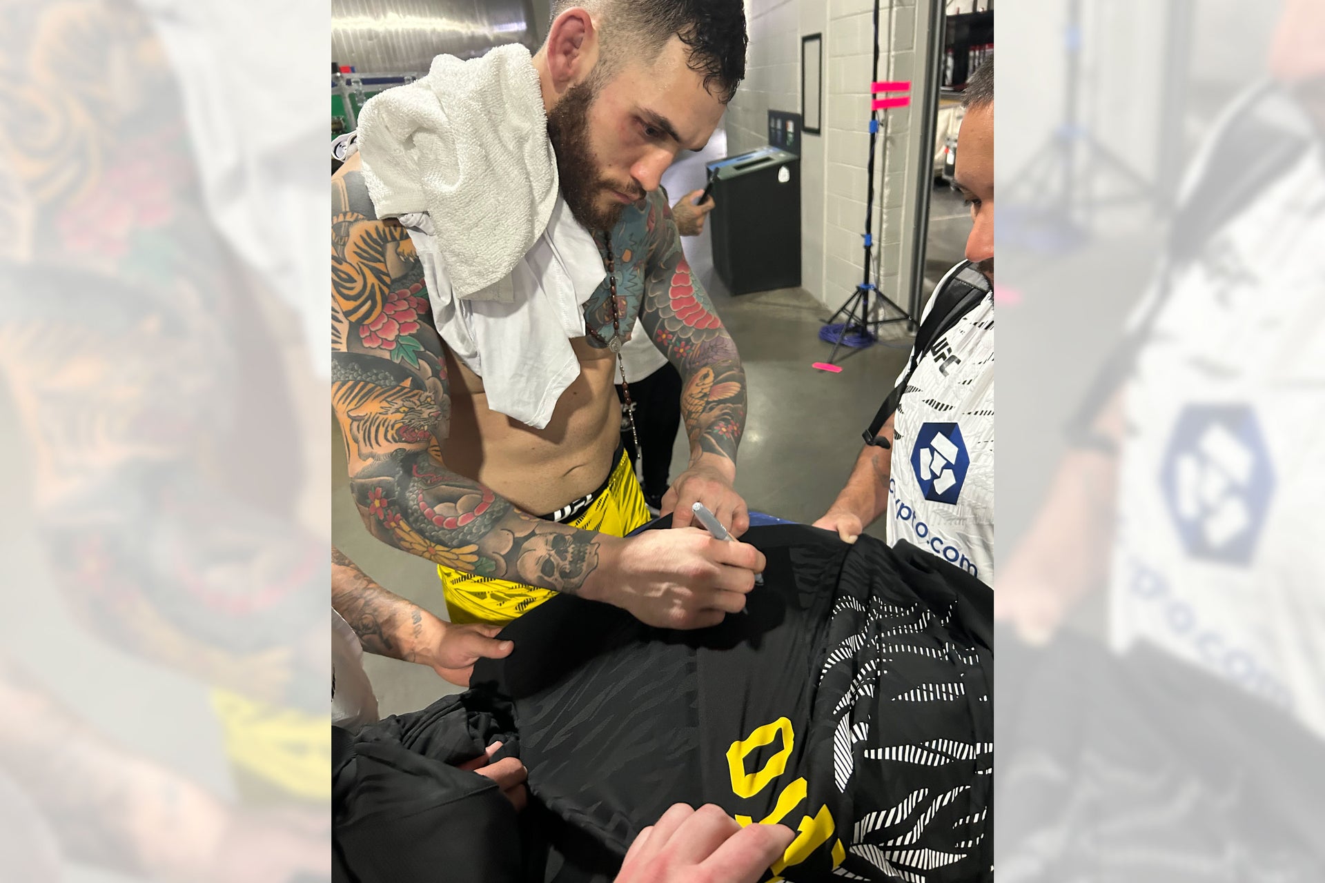 Rodolfo Bellato Signed 1-of-1 Fight Issued Hoodie UFC Fight Night: Usman vs Buckley