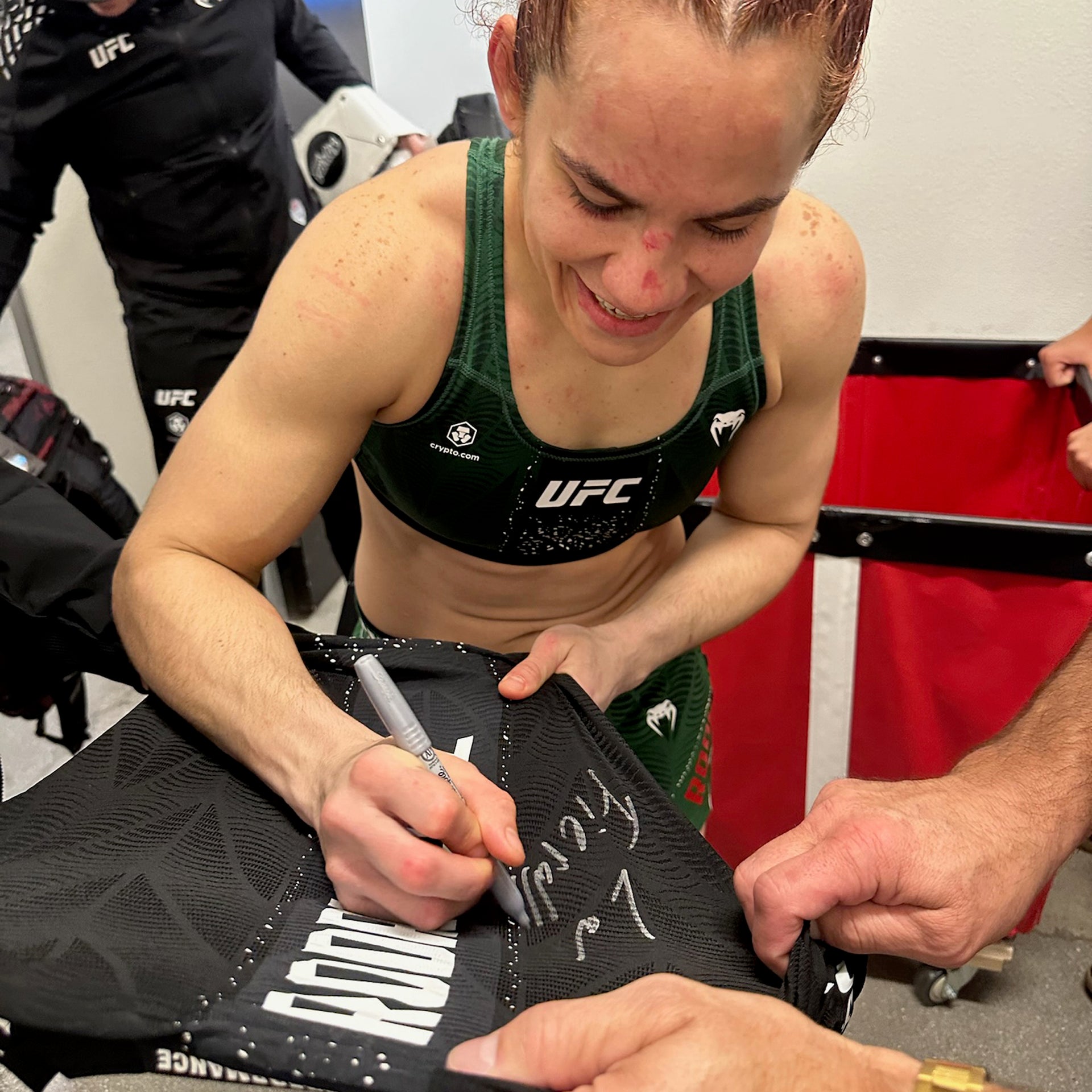 Piera Rodríguez Signed 1-of-1 Fight Worn Jersey UFC Fight Night: Emmett vs Vallejos