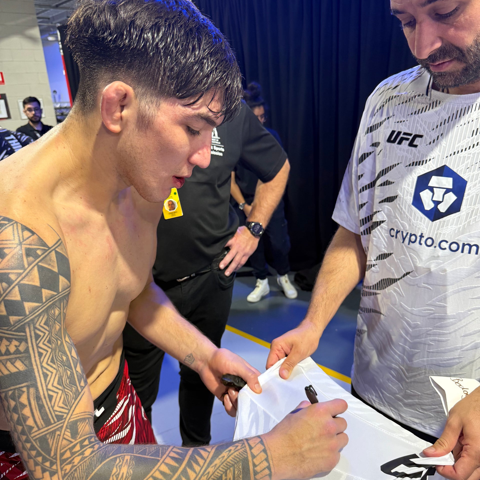 Rolando Bedoya Signed 1-of-1 Fight Worn Jersey UFC Fight Night: Ulberg vs Reyes
