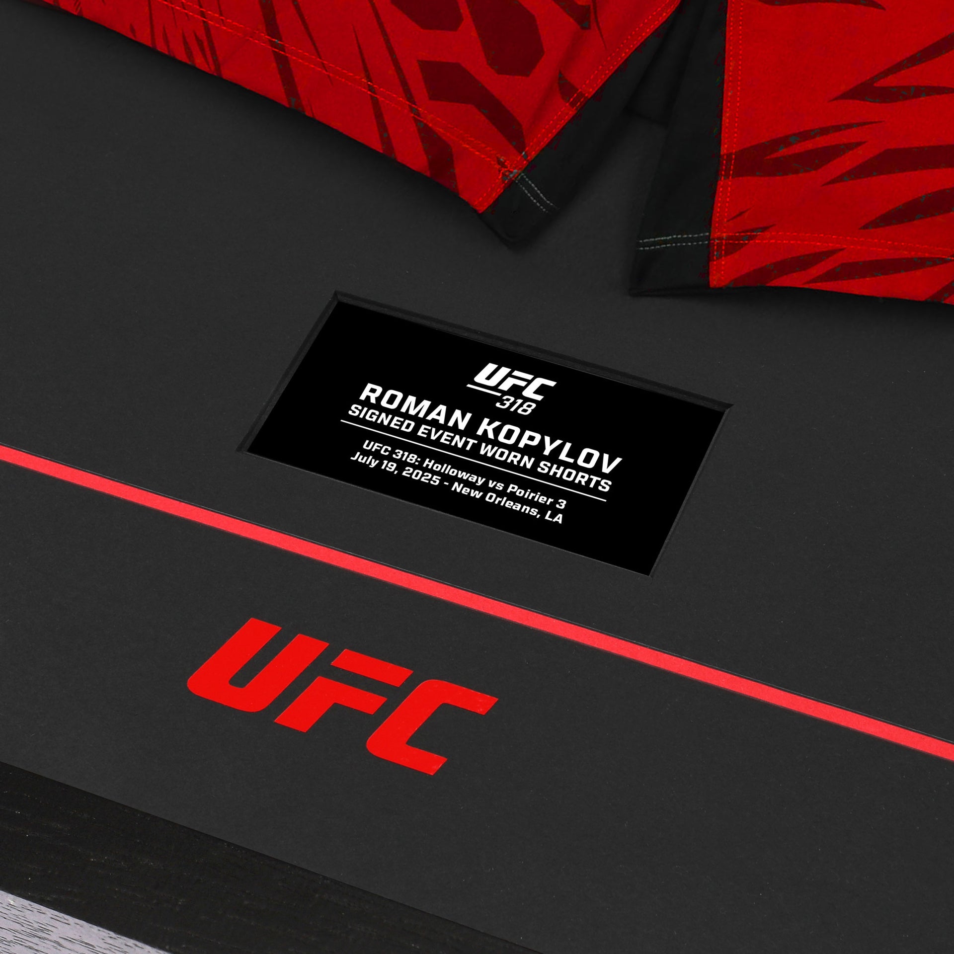 Roman Kopylov Signed 1-of-1 Fight Worn Shorts UFC 318: Holloway vs Poirier 3