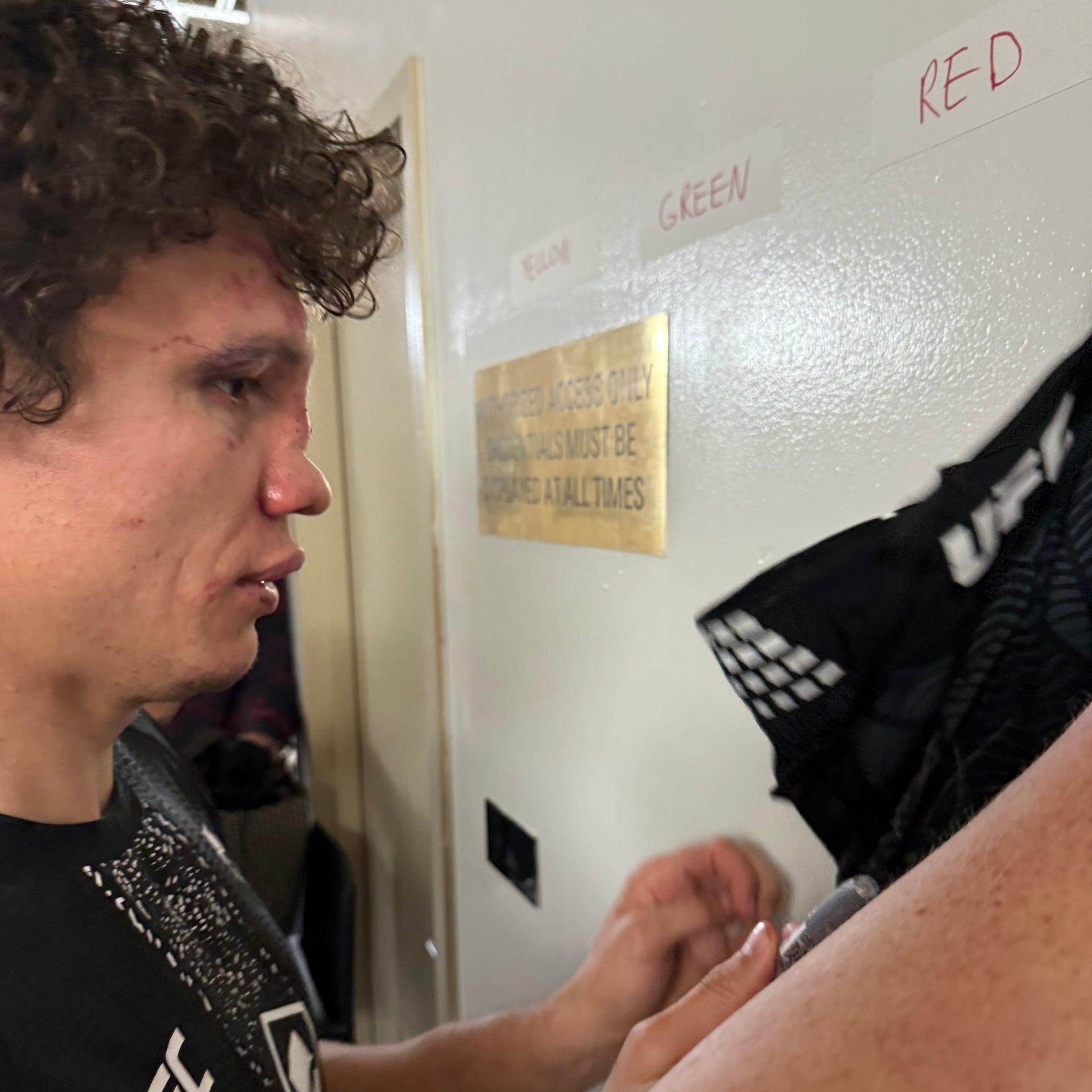 Roman Kopylov Signed 1-of-1 Fight Worn Shorts VeChain UFC 322: Della Maddalena vs Makhachev