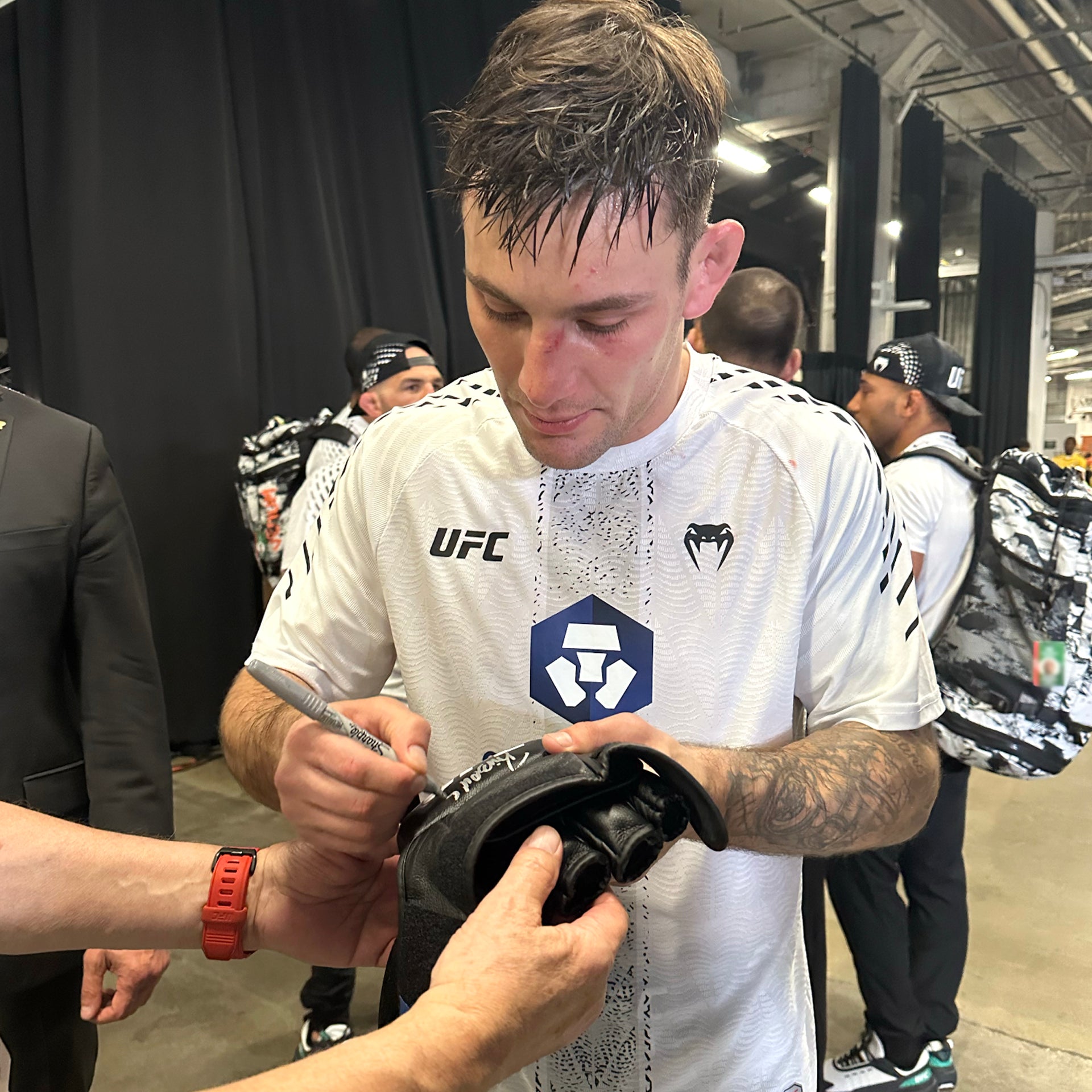 Esteban Ribovics Signed 1-of-1 Fight Worn Gloves UFC 327: Procházka vs Ulberg