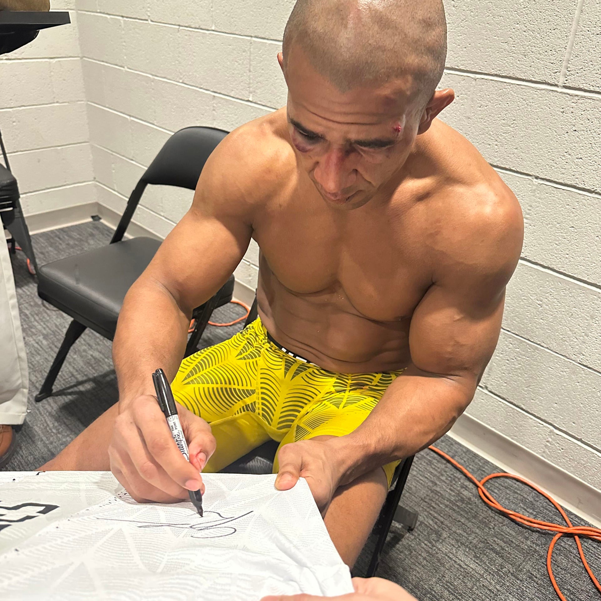Gregory Rodrigues Signed 1-of-1 Fight Worn Jersey UFC Fight Night: Hernandez vs Rodrigues