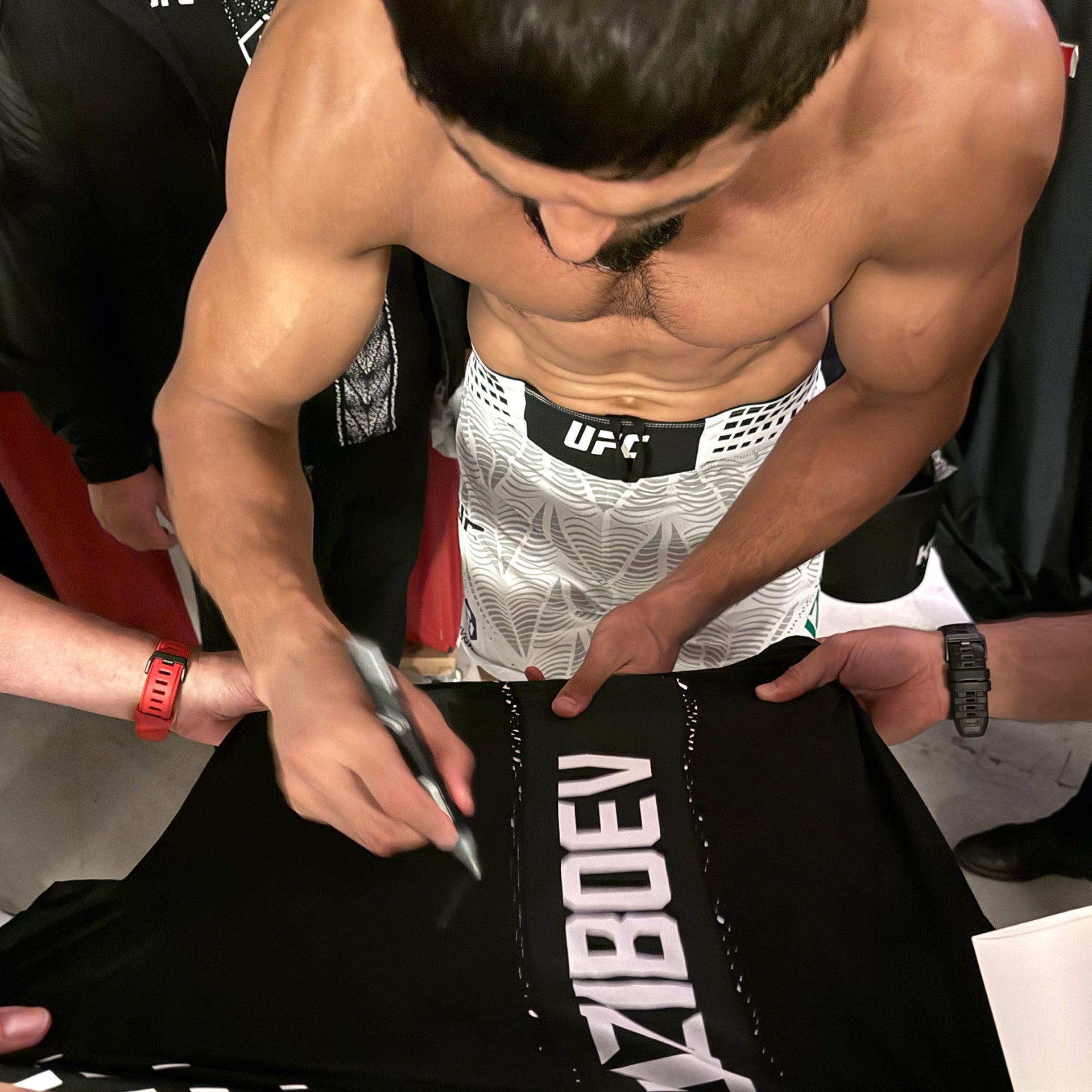 Nursulton Ruziboev Signed 1-of-1 Fight Worn Jersey UFC Fight Night: Fiziev vs Torres