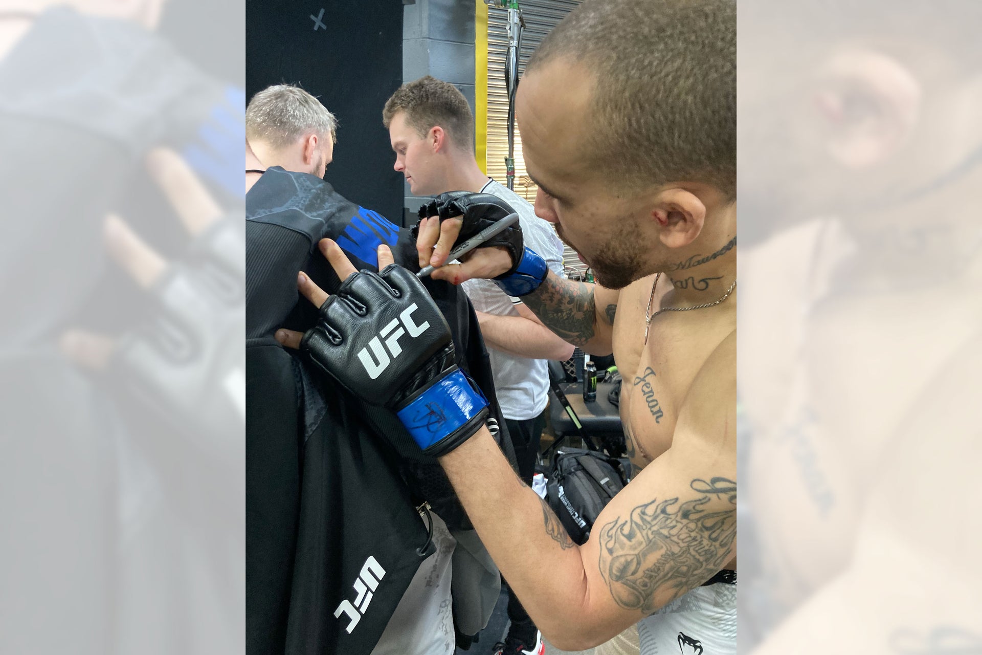 Sean Woodson Signed 1 of 1 Fight Issued Hoodie UFC 297: Strickland vs du Plessis
