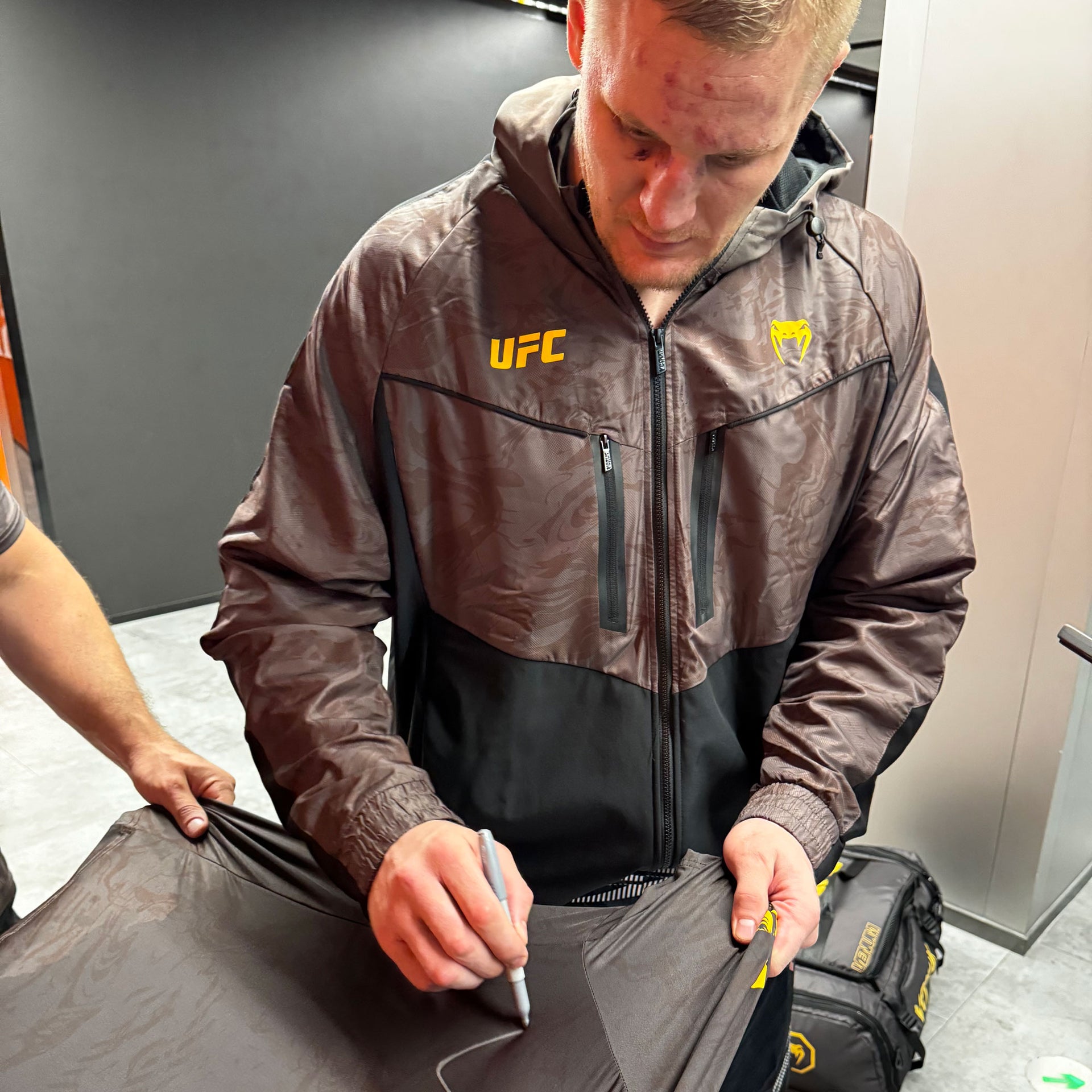 Sergei Pavlovich Signed 1-of-1 Fight Worn Jersey UFC Fight Night: Walker vs Zhang