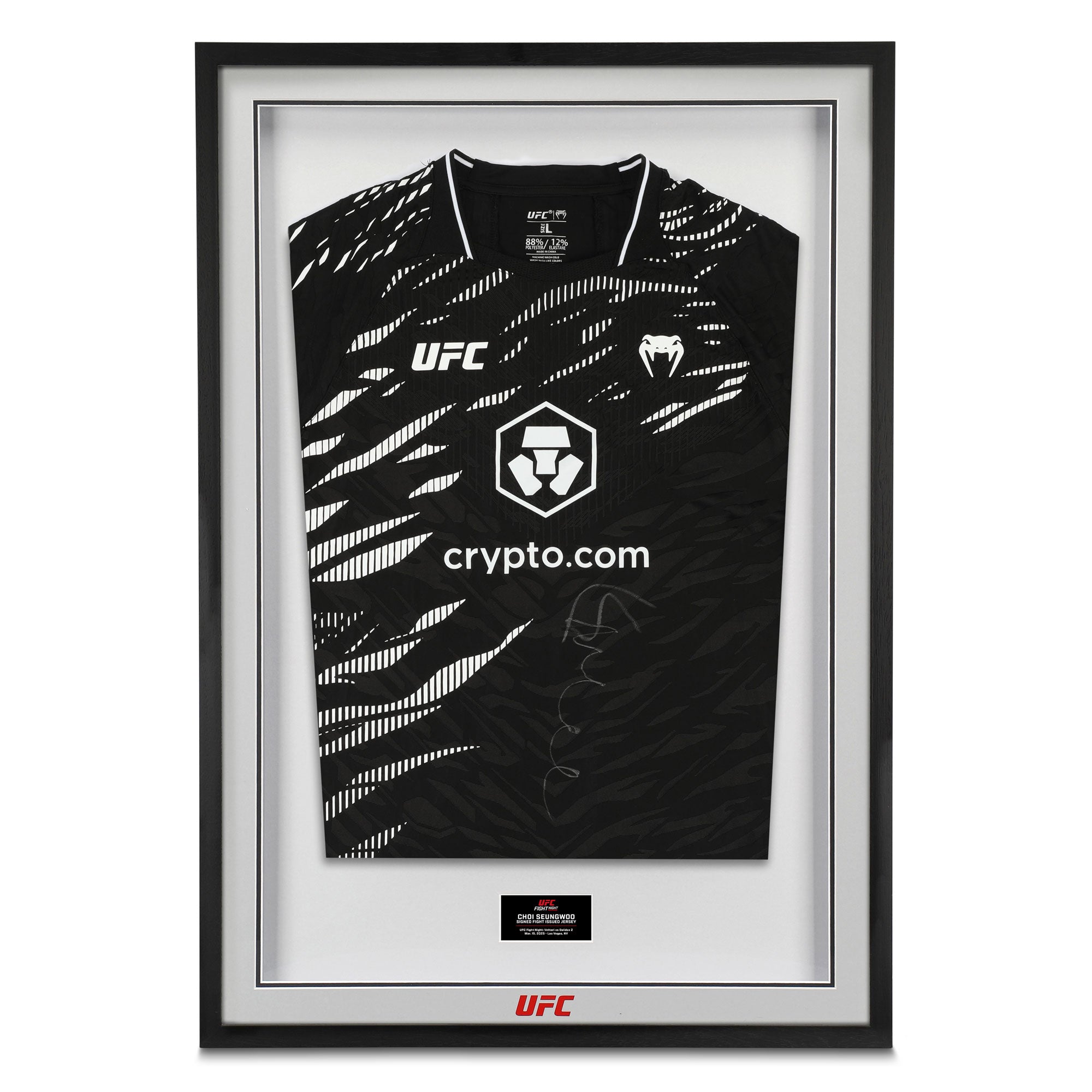 Seung Woo Choi Signed 1-of-1 Fight Issued Jersey UFC Fight Night: Vettori vs Dolidze