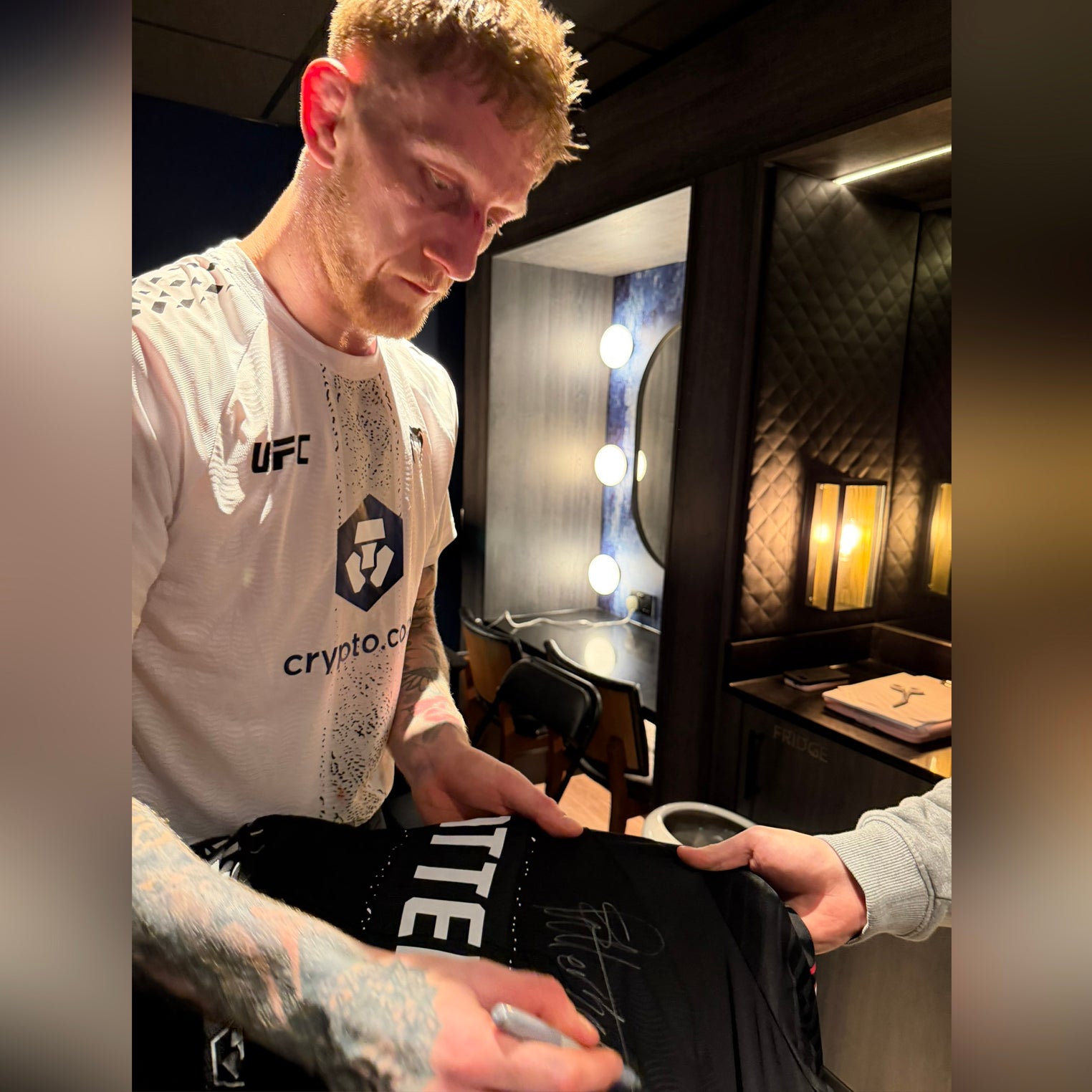 Sam Patterson Signed 1-of-1 Fight Worn Hoodie UFC Fight Night: Evloev vs Murphy