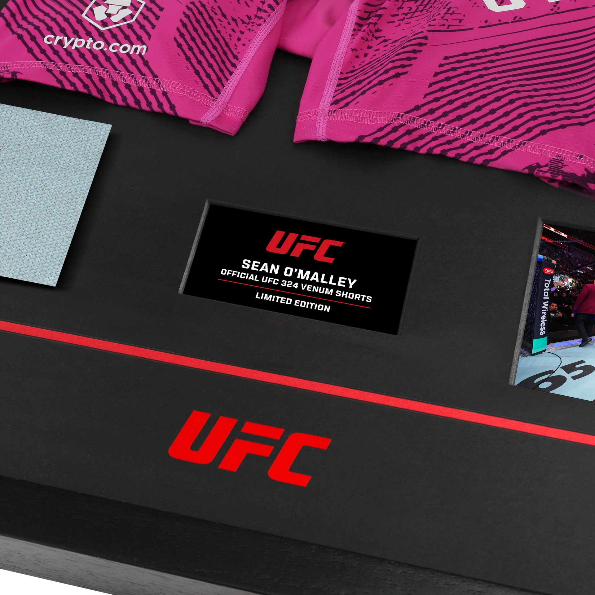 Sean O'Malley Limited Edition UFC 324 Venum Shorts & Canvas Display