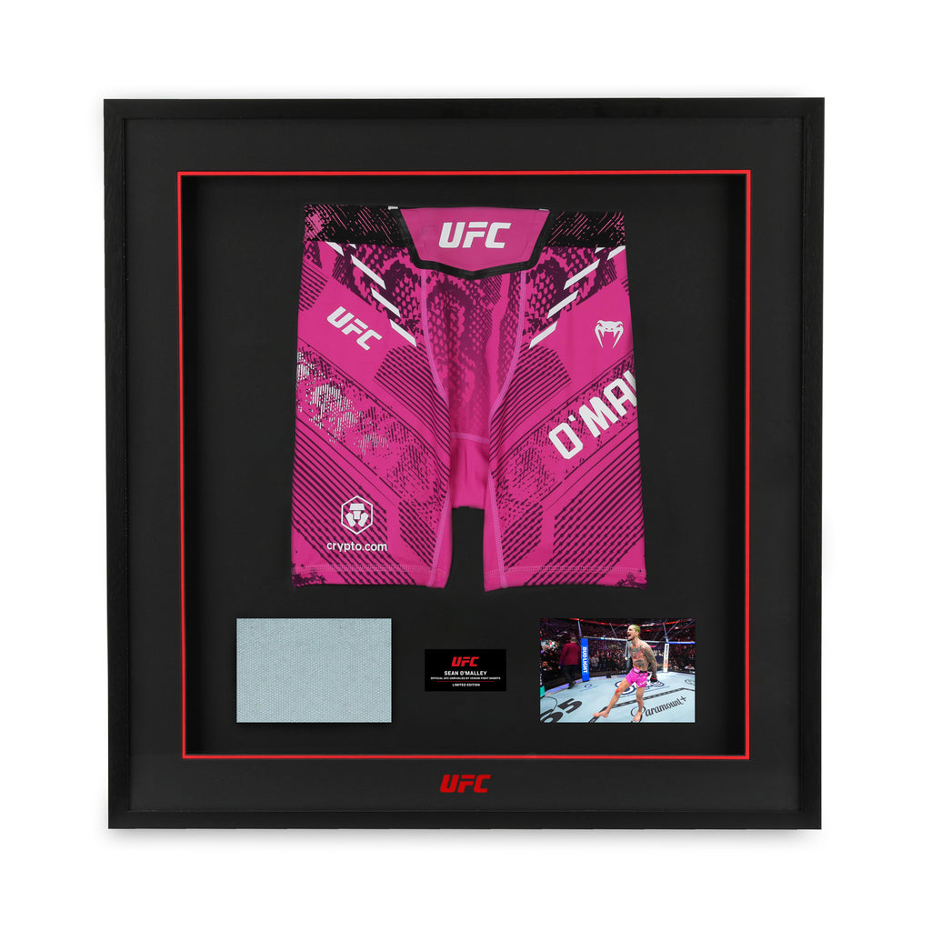 Sean O'Malley Limited Edition UFC 324 Venum Shorts & Canvas Display