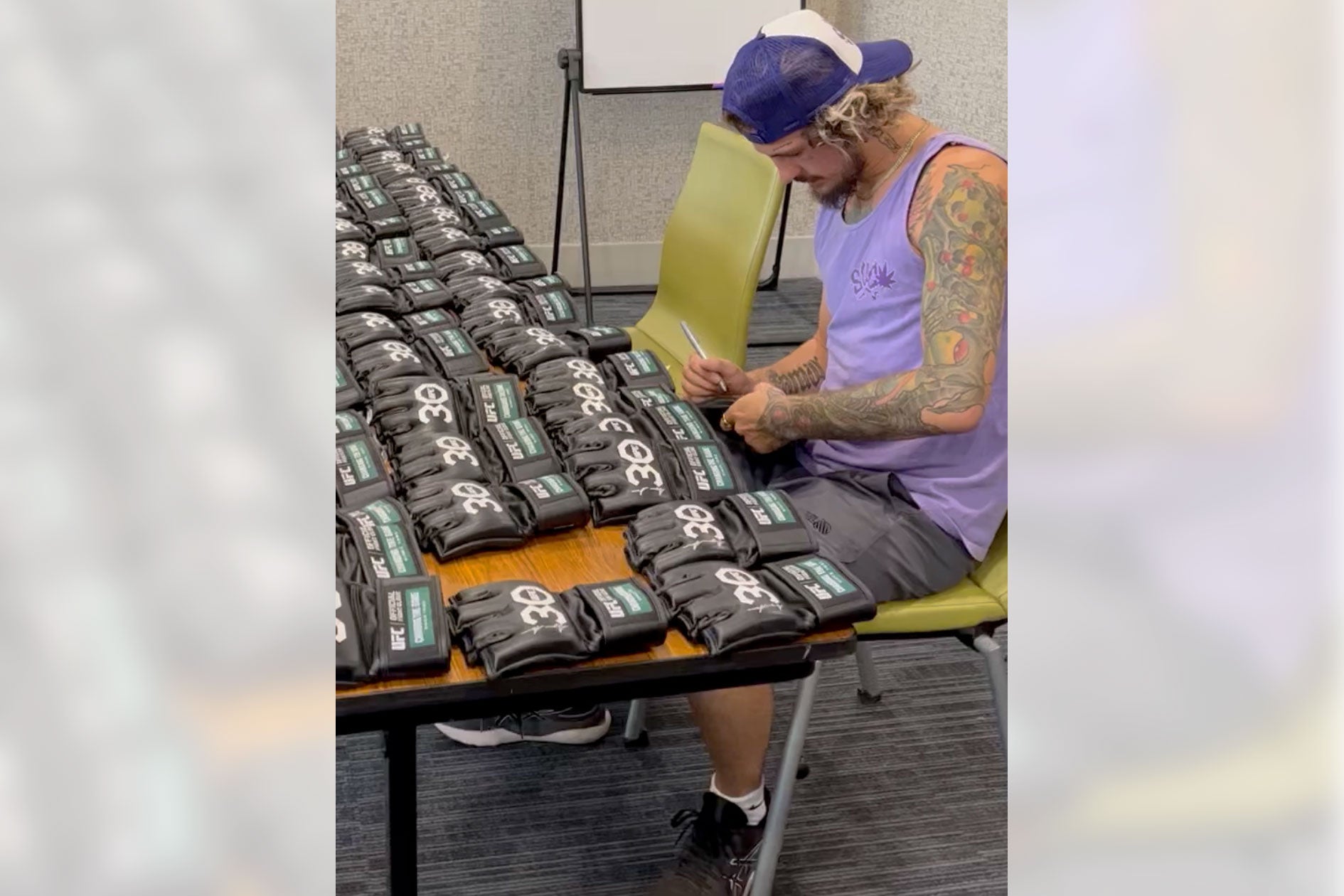 Sean O'Malley Signed Official UFC Gloves – 30th Anniversary Edition
