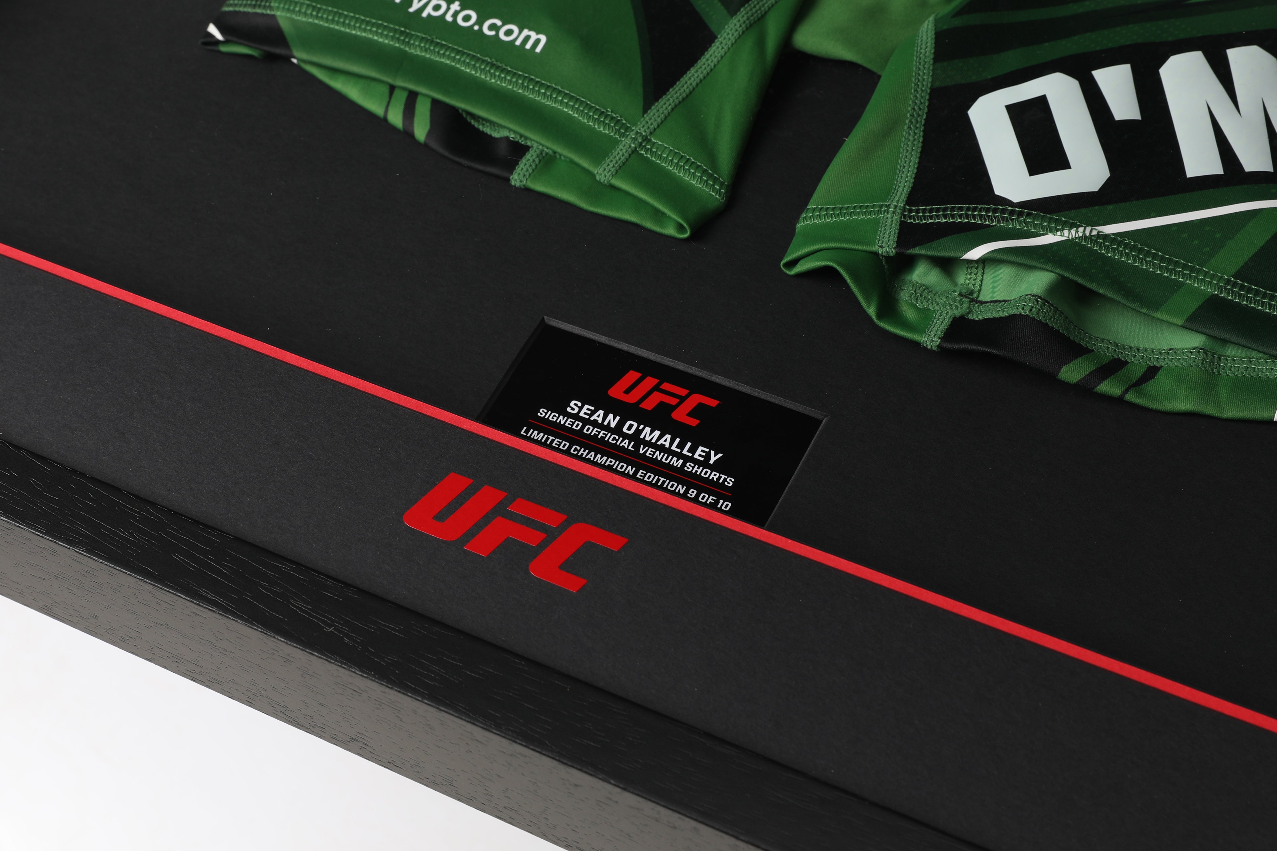 Sean O'Malley Signed Limited Champion Edition Framed UFC Venum Shorts