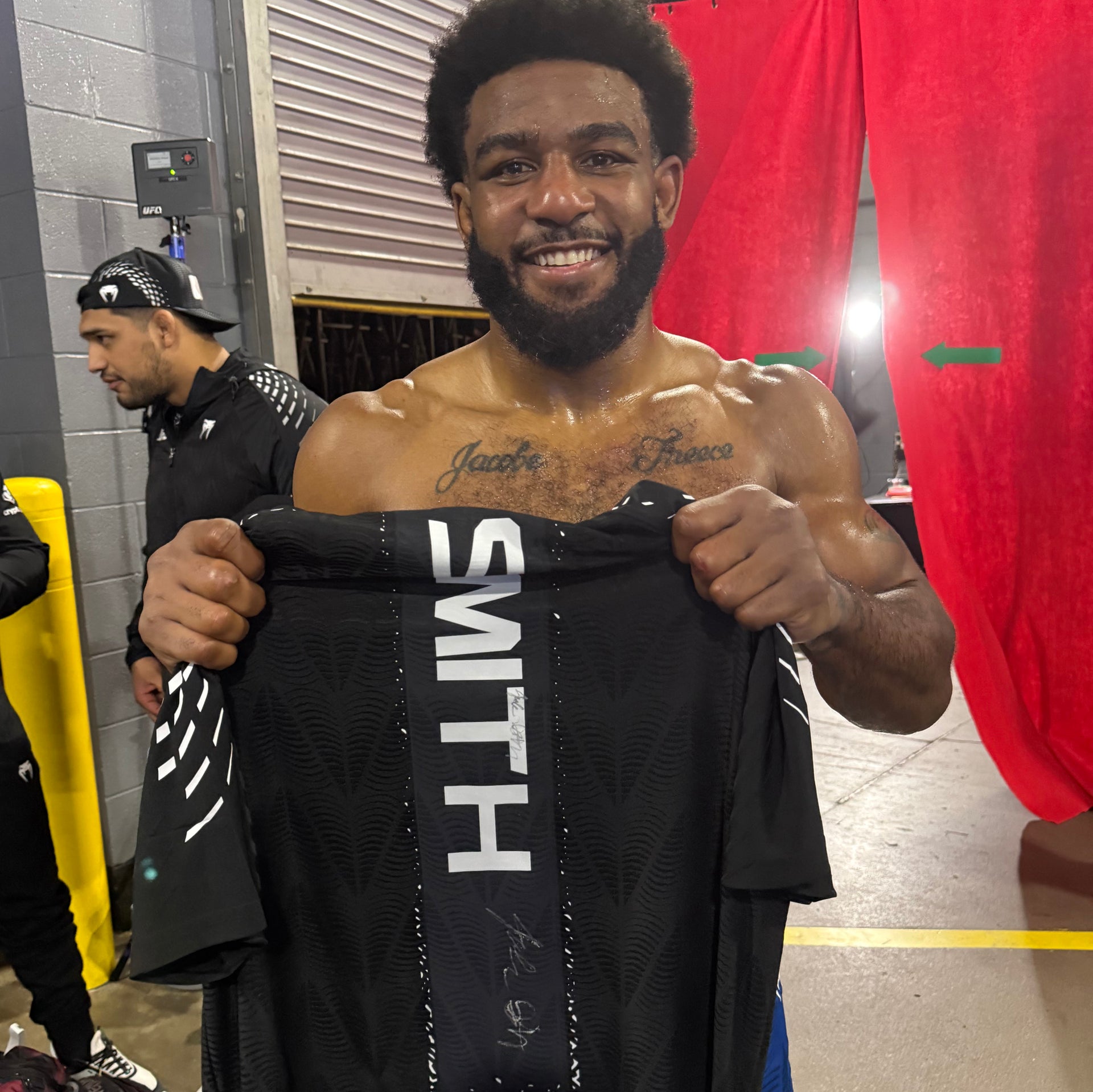 Jacobe Smith Signed 1-of-1 Fight Worn Jersey UFC Fight Night: Strickland vs Hernandez