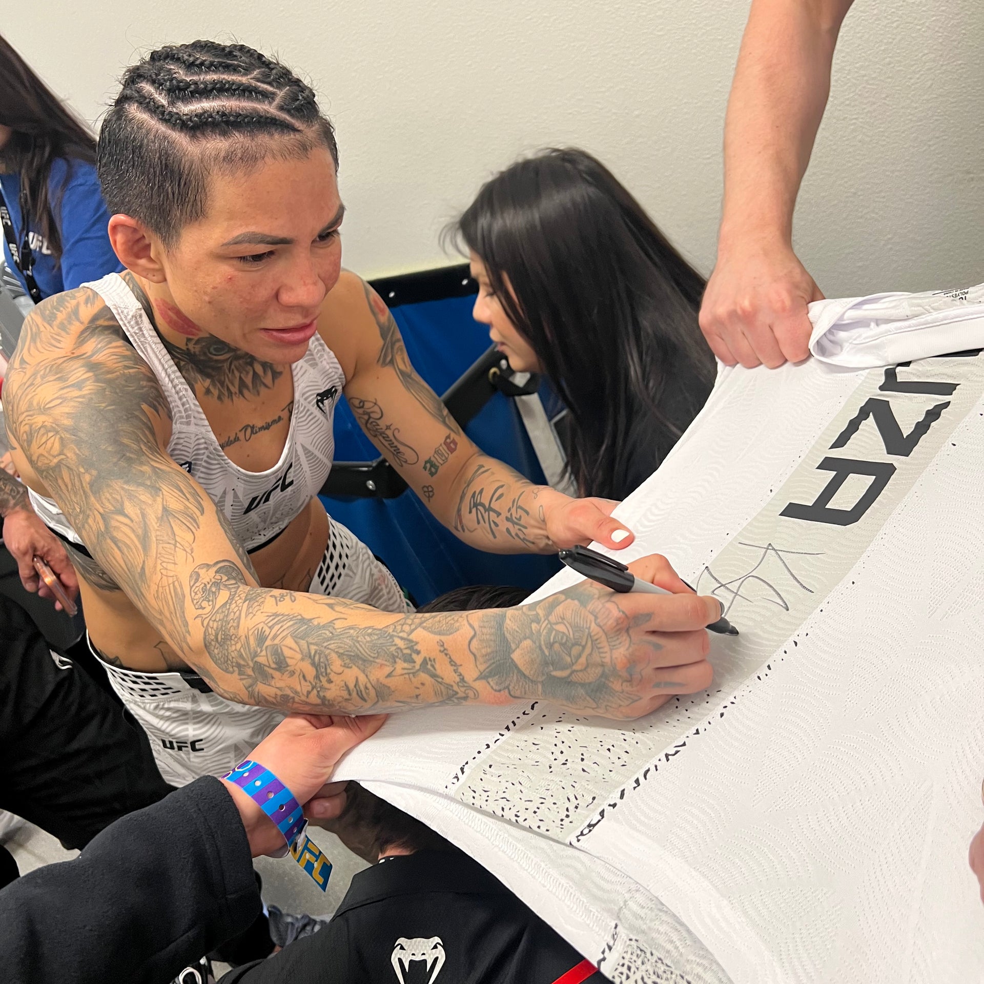 Ketlen Souza Signed 1-of-1 Fight Worn Jersey UFC Fight Night: Bautista vs Oliveira