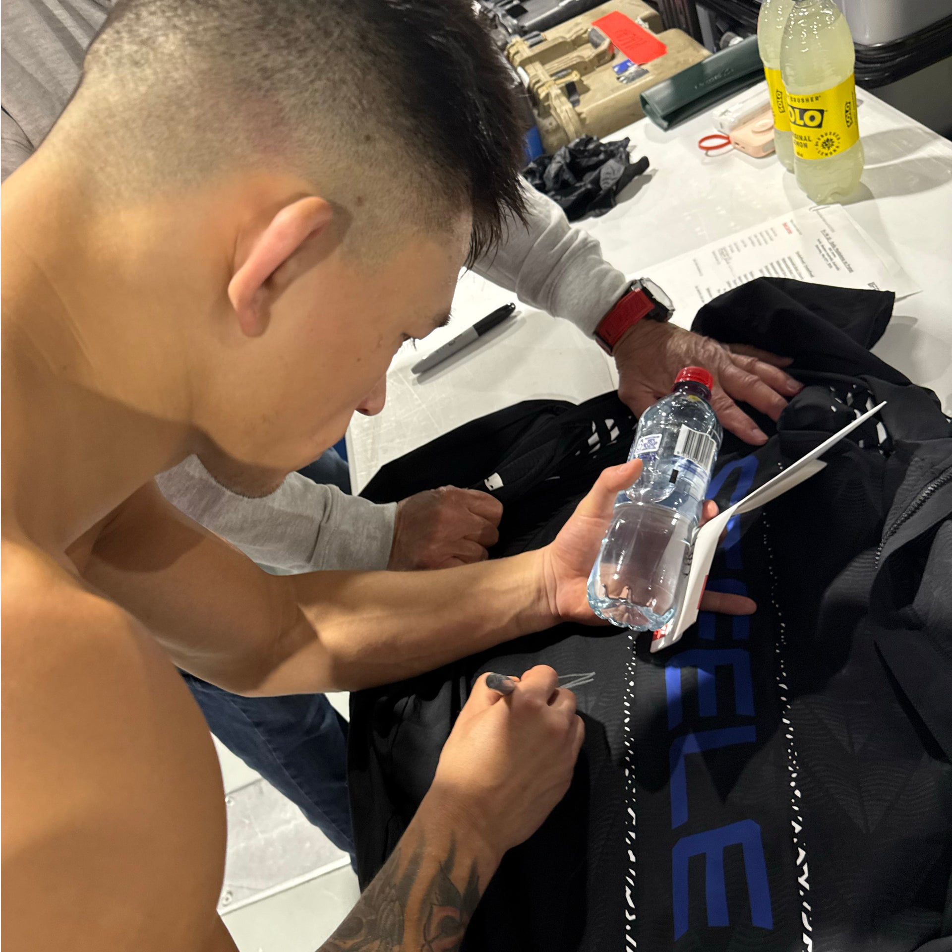 Kody Steele Signed 1-of-1 Fight Worn Hoodie UFC Fight Night: Della Maddalena vs Prates