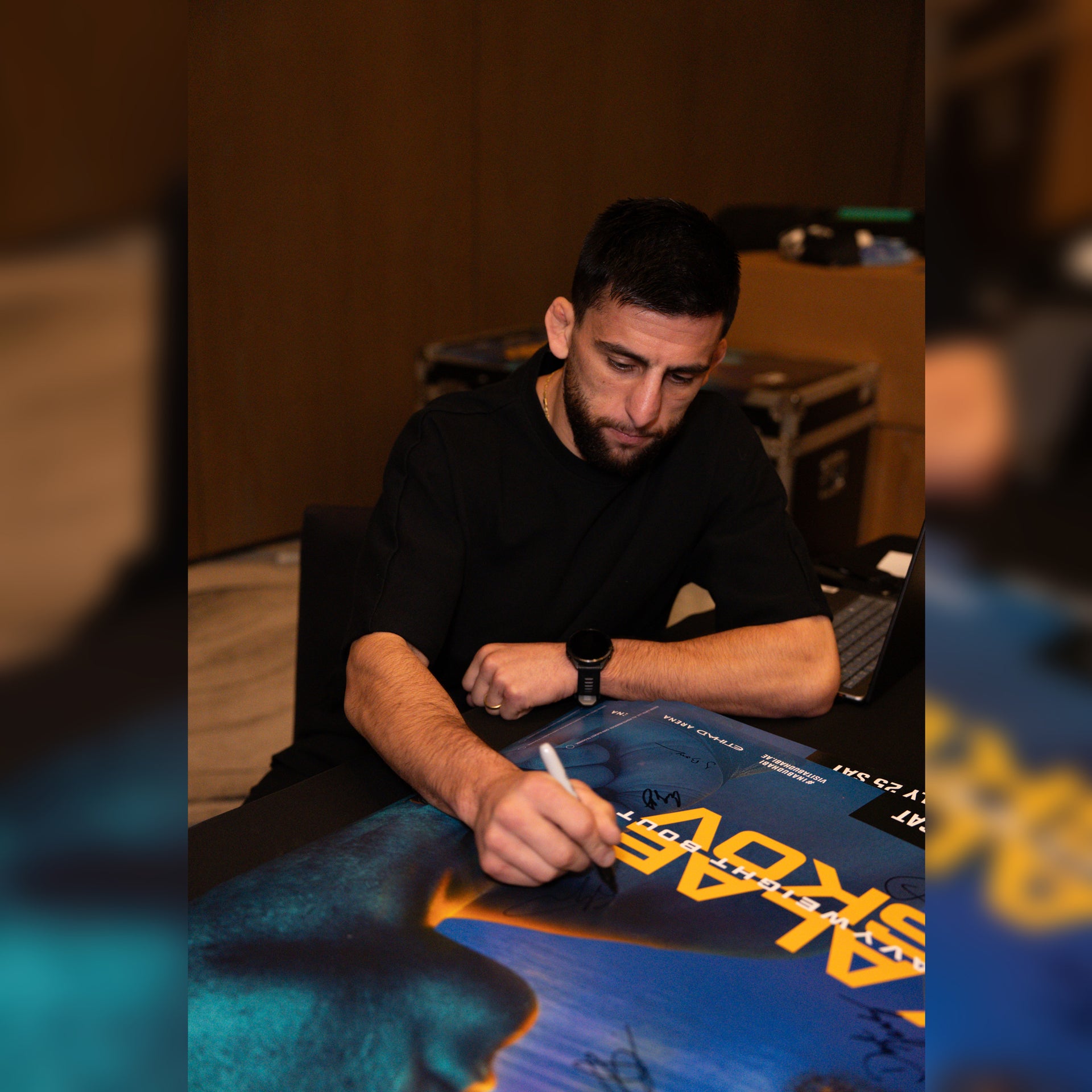 UFC Fight Night: Ankalaev vs Guskov Autographed Event Poster