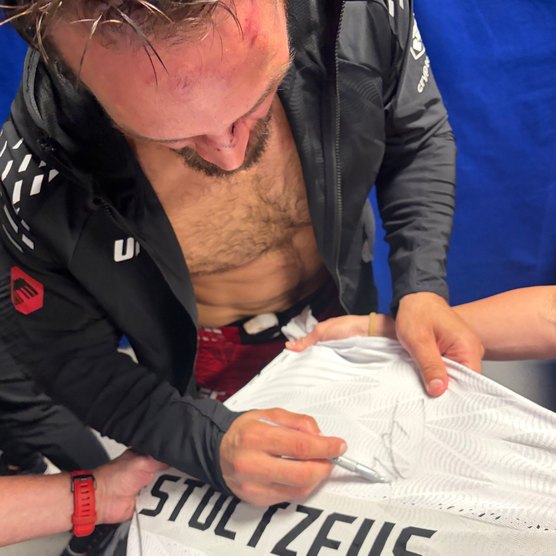 Dustin Stoltzfus Signed 1-of-1 Fight Worn Jersey UFC 330: Makhachev vs Machado Garry