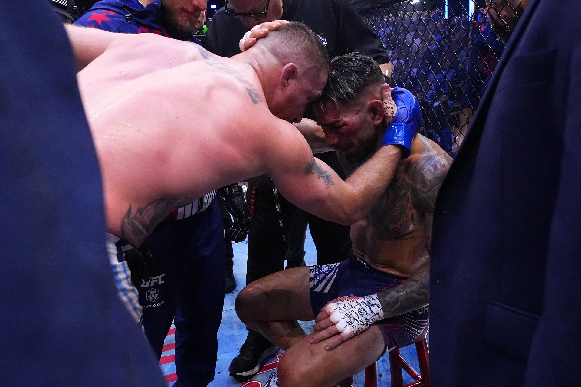 UFC Freedom 250: Topuria vs Gaethje Event Used Red Corner Stool