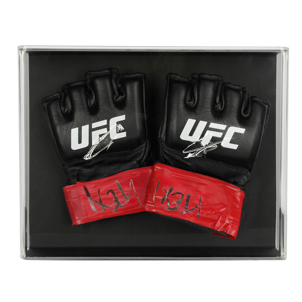 Sean Strickland Signed 1-of-1 Fight Worn Gloves UFC Fight Night: Strickland vs Hernandez