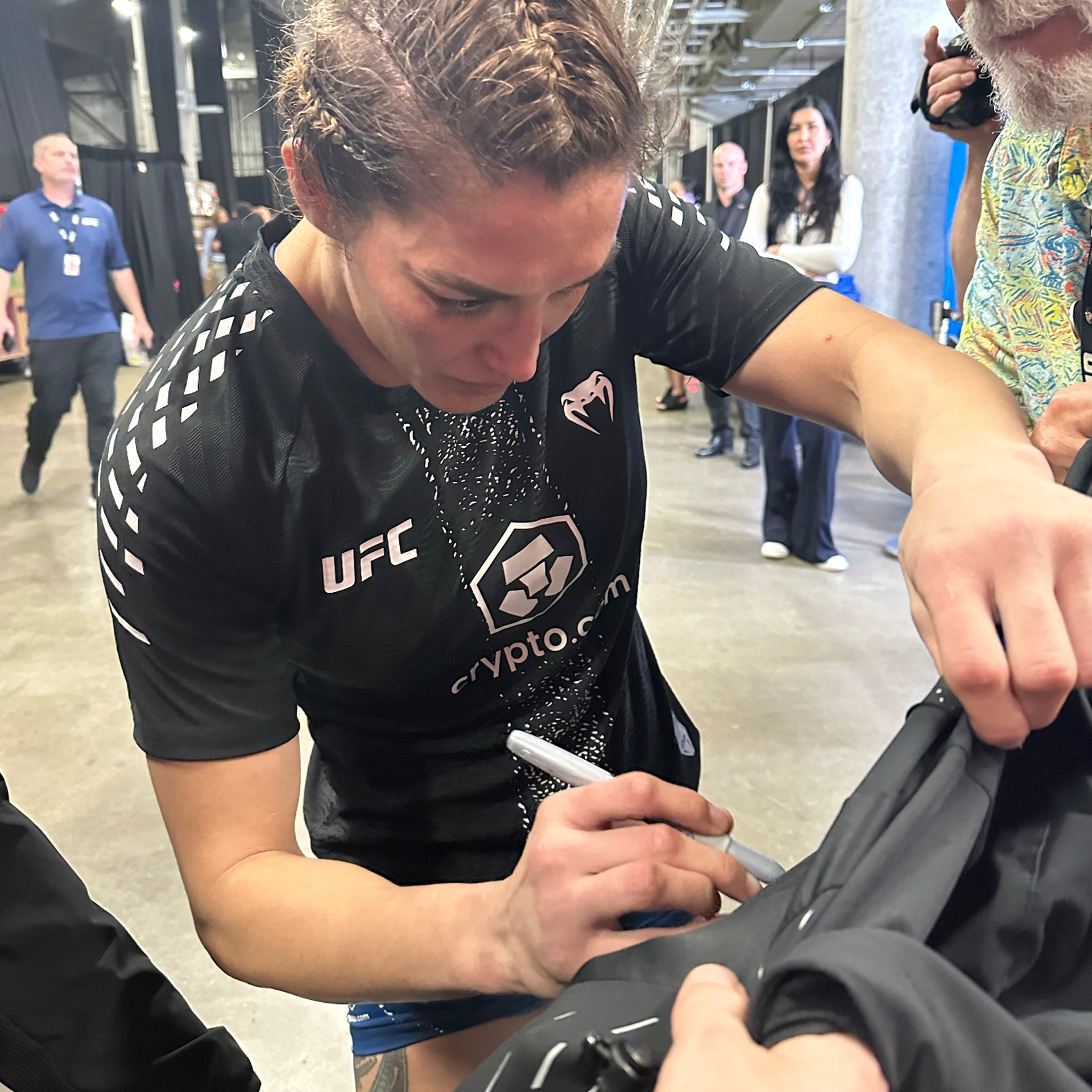Tatiana Suarez Signed 1-of-1 Fight Worn Hoodie UFC 327: Procházka vs Ulberg