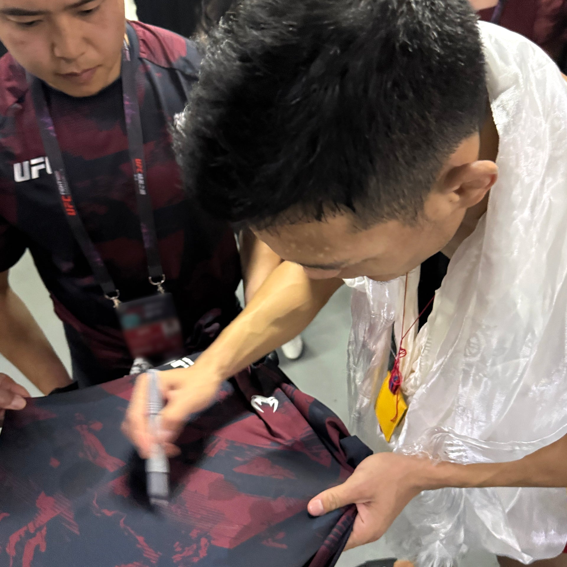 Sumudaerji Signed 1-of-1 Fight Worn Jersey UFC Fight Night: Nurmagomedov vs Song