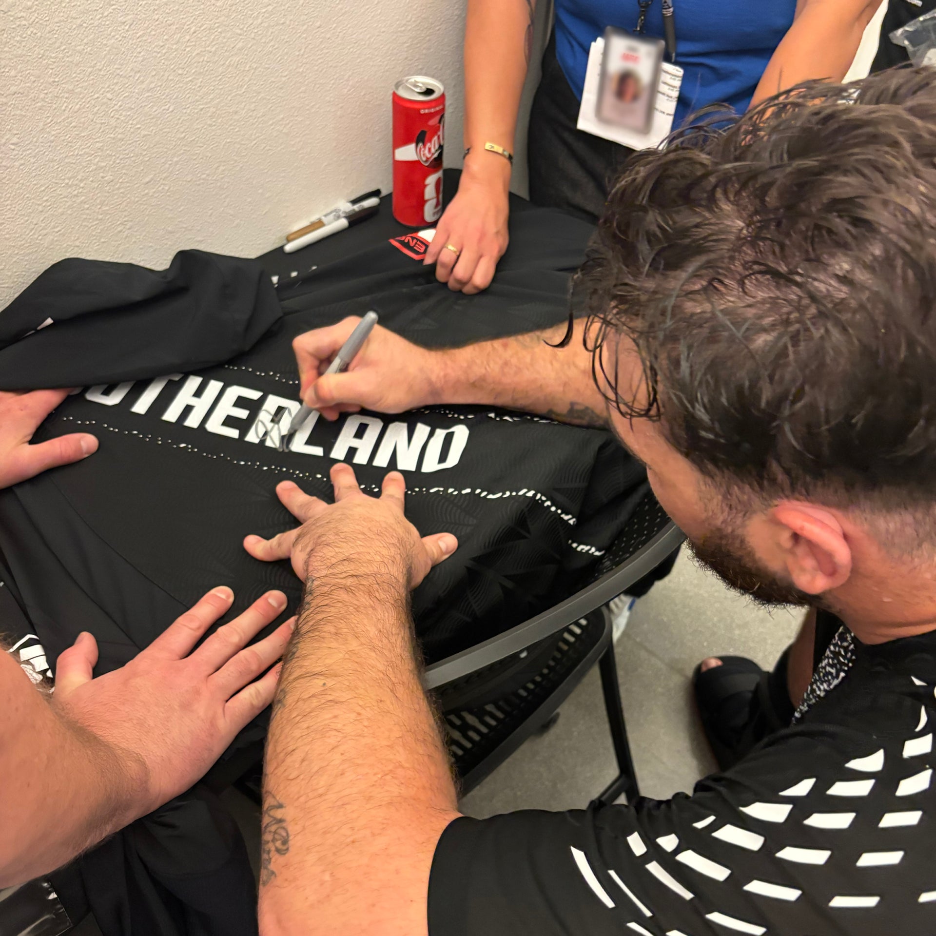 Louie Sutherland Signed 1-of-1 Fight Worn Hoodie UFC Fight Night: Gamrot vs Salkilld