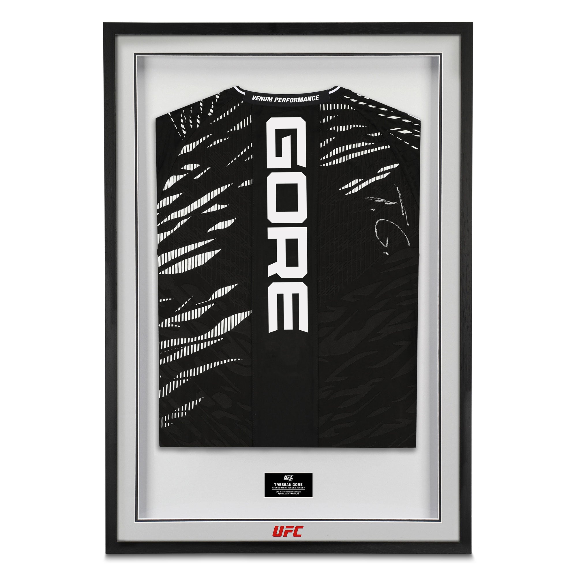 Tresean Gore Signed 1-of-1 Fight Issued Jersey UFC 314: Volkanovski vs Lopes