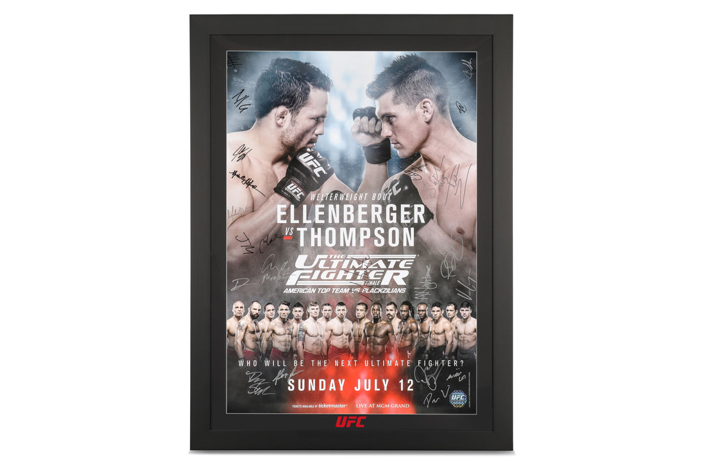 The Ultimate Fighter: American Top Team vs Blackzillians 2015 Autographed Event Poster