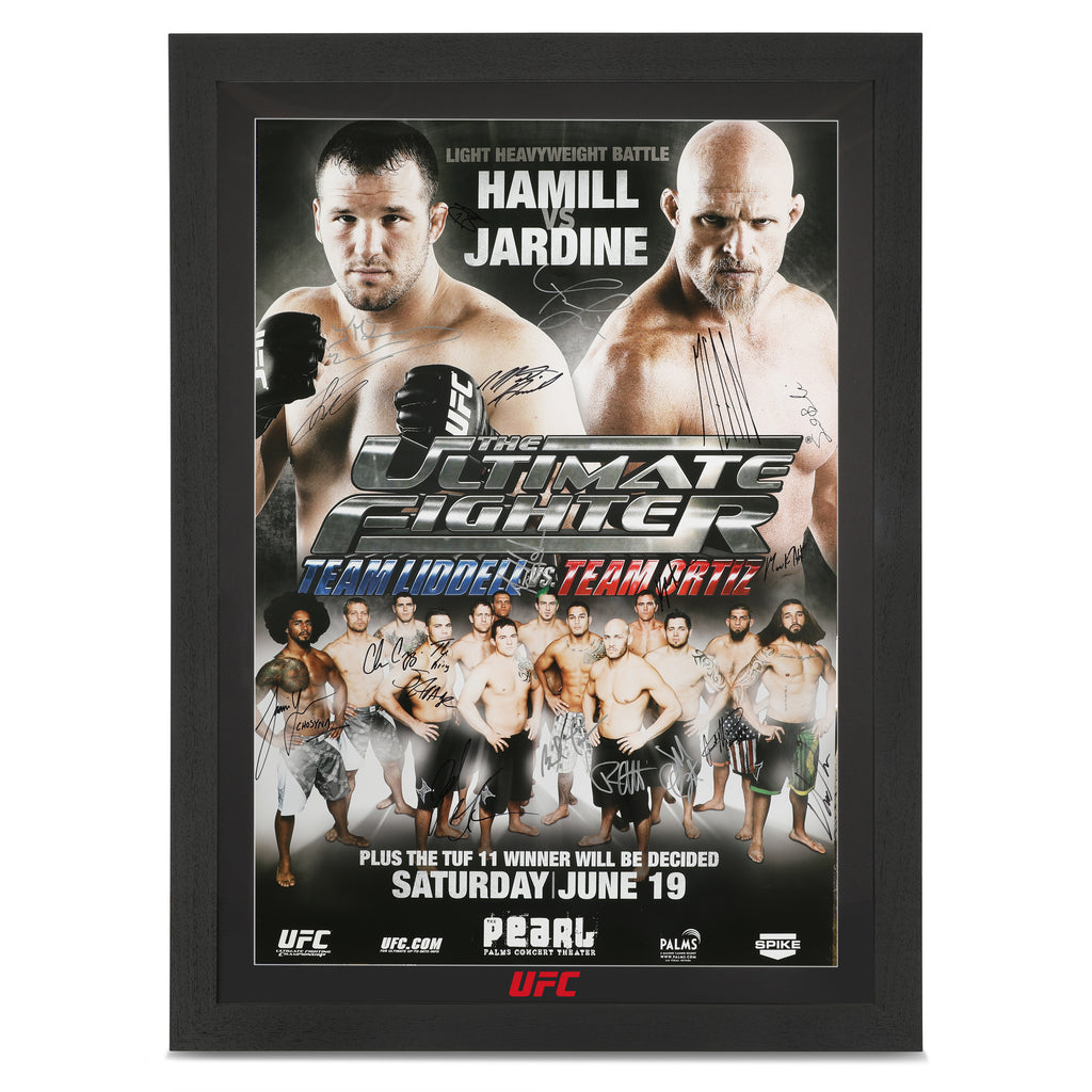 TUF 11: Team Liddell vs Team Ortiz Autographed Event Poster