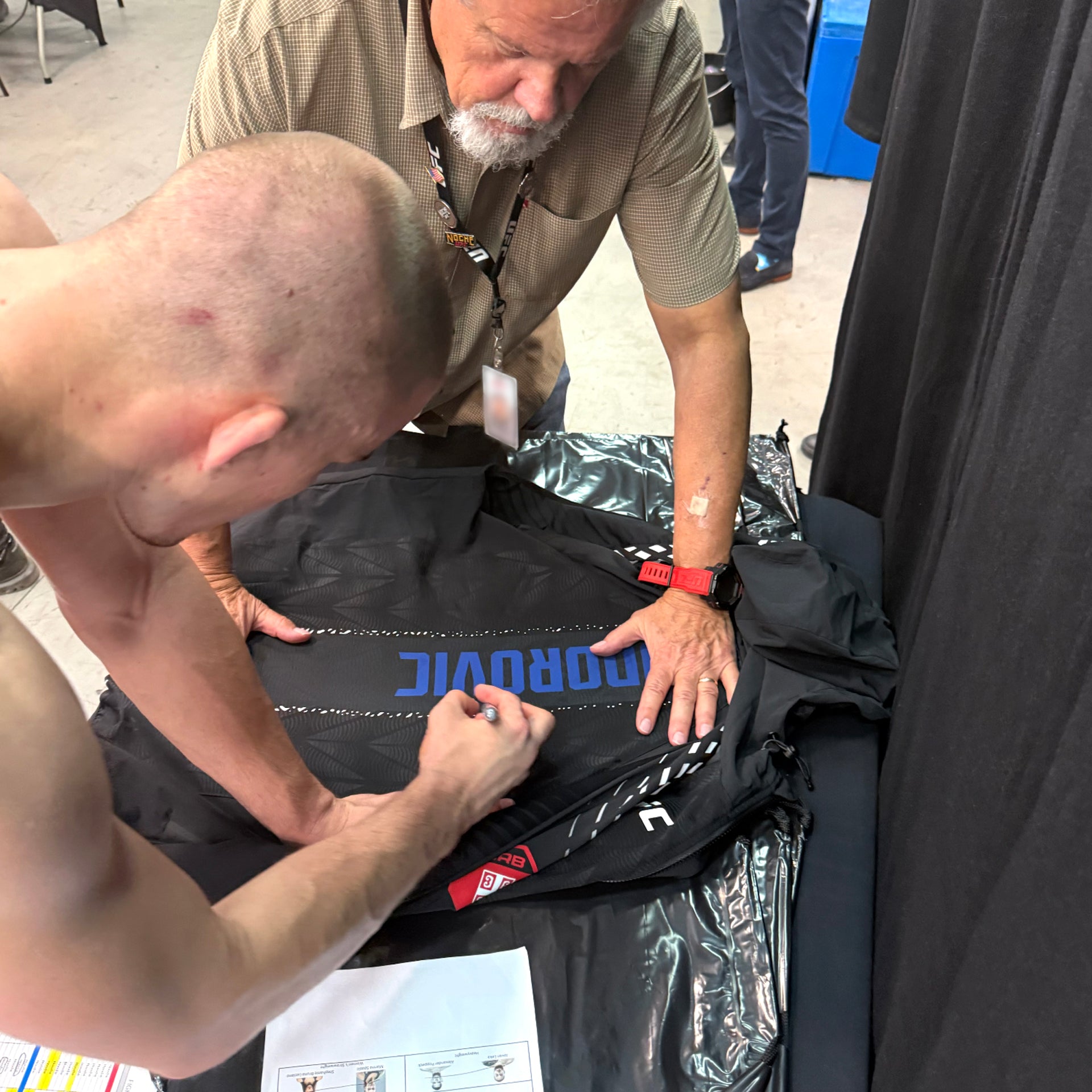 Duško Todorović Signed 1-of-1 Fight Worn Hoodie UFC Fight Night: Medic vs Rodriguez
