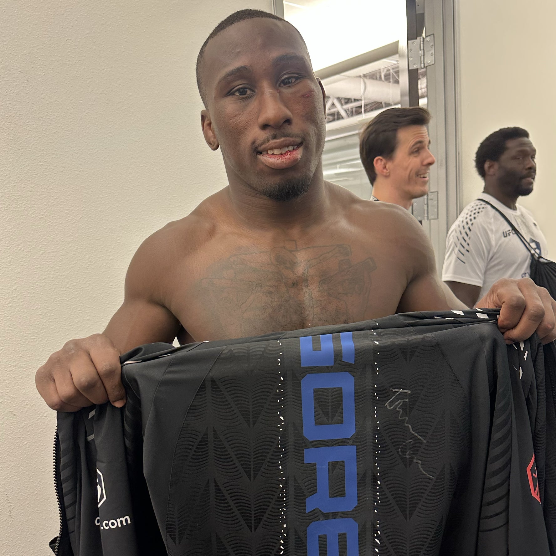 Tresean Gore Signed 1-of-1 Fight Worn Hoodie UFC Fight Night: Moicano vs Duncan