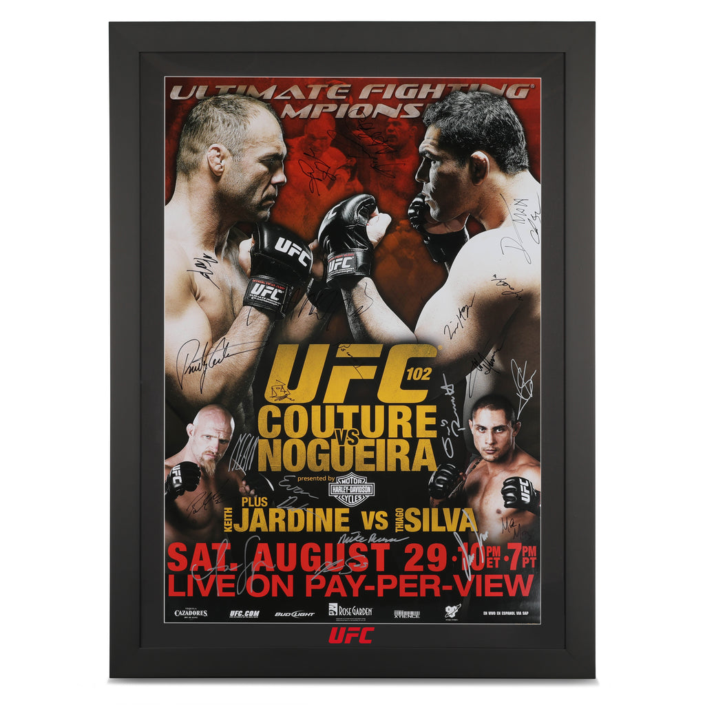 UFC 102: Couture vs Nogueira Autographed Event Poster