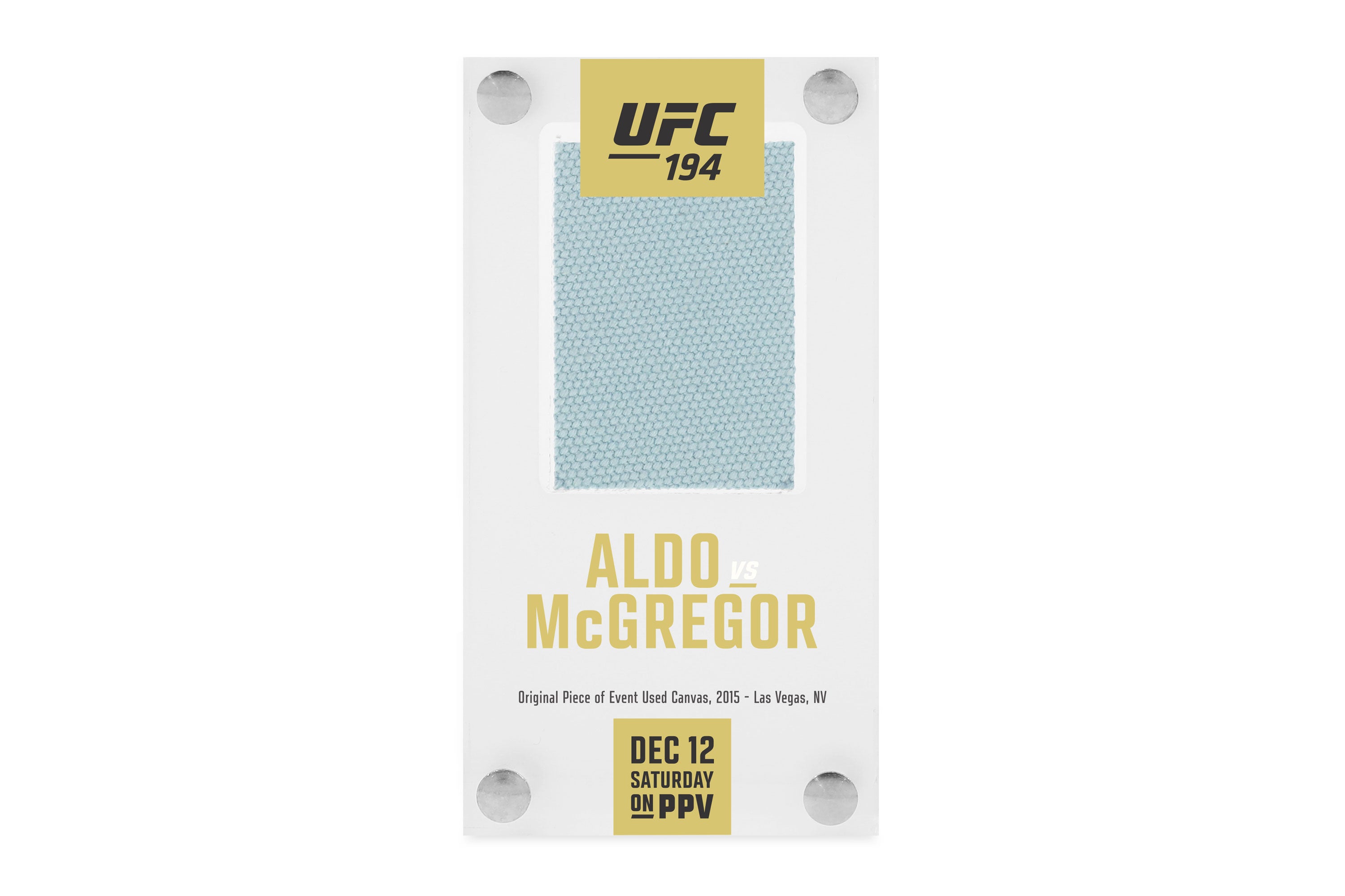 UFC 194: José Aldo vs Conor McGregor Canvas in Acrylic