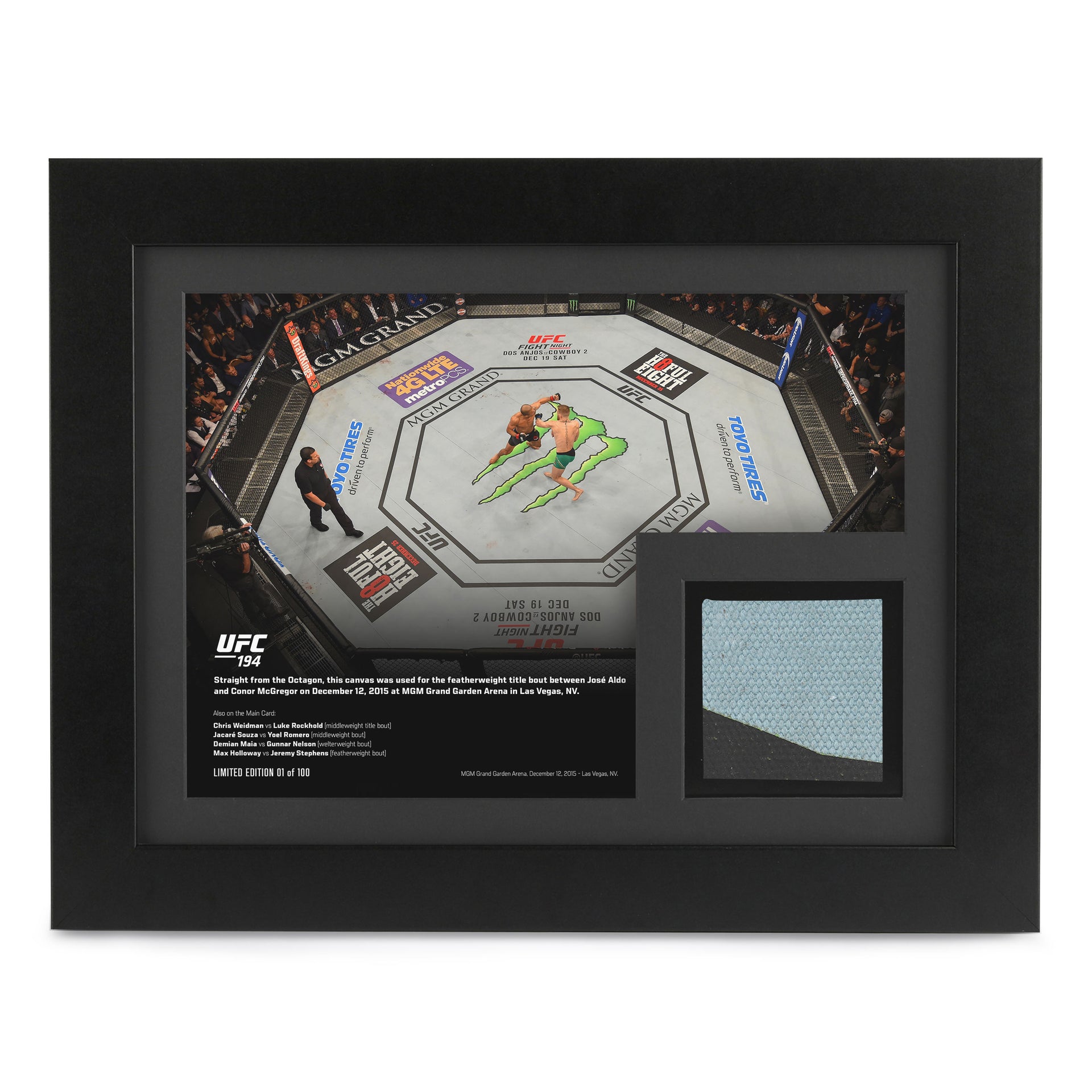 Conor McGregor Limited Edition UFC 194 Canvas And Photo