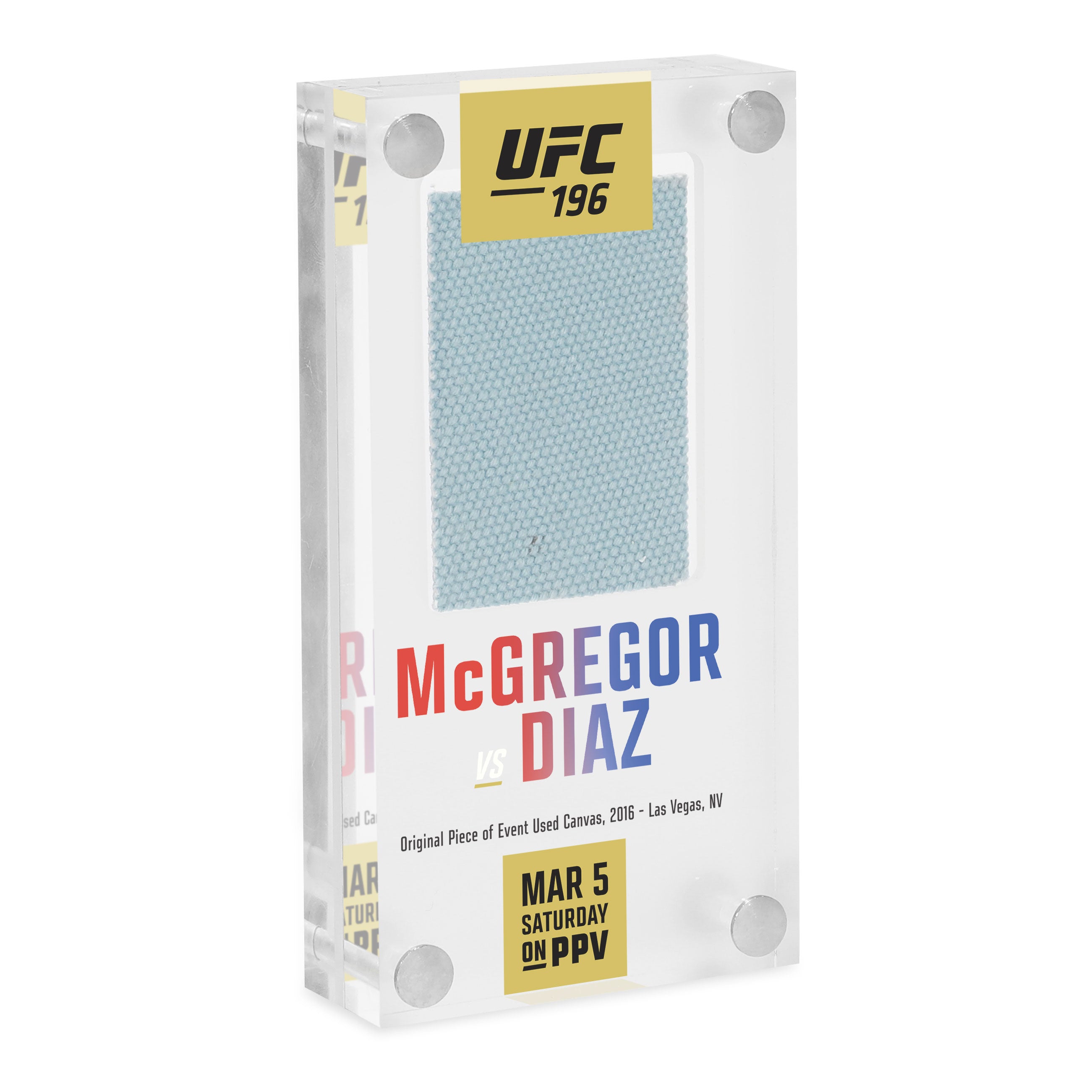 UFC 196: McGregor vs Diaz Canvas in Acrylic