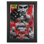 UFC 216: Ferguson vs Lee Autographed Event Poster