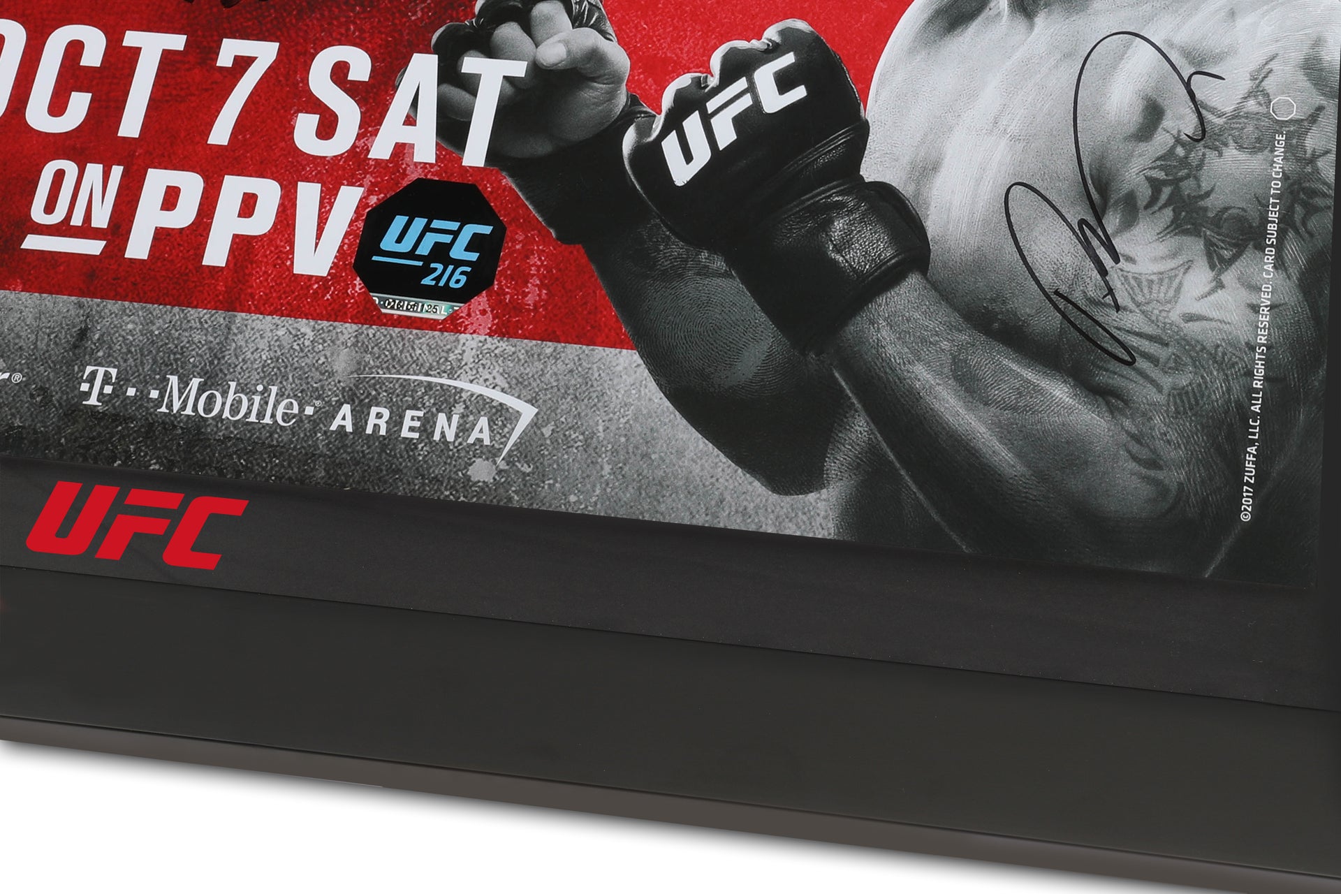 UFC 216: Ferguson vs Lee Autographed Event Poster