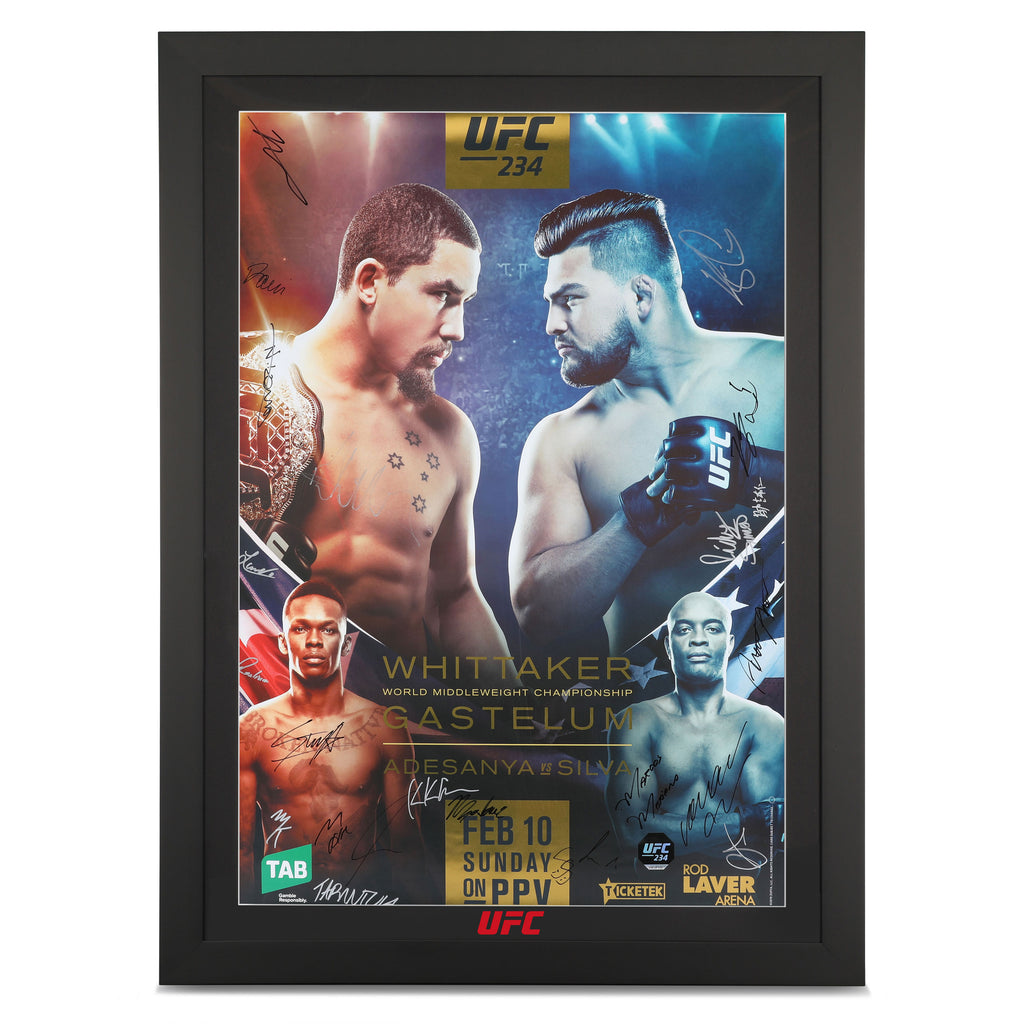 UFC 234: Adesanya vs Silva Autographed Event Poster