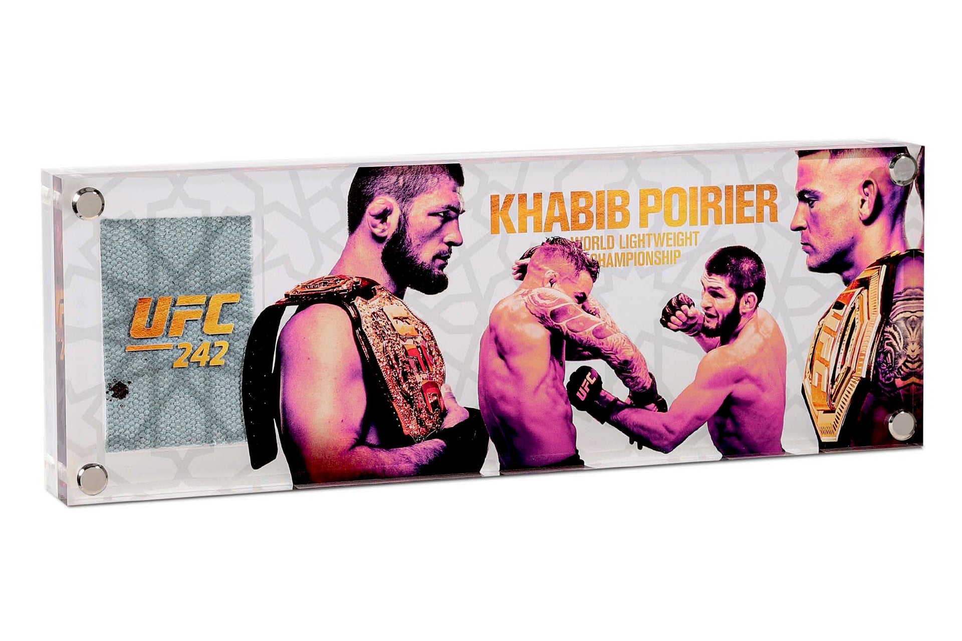 UFC 242: Khabib vs Poirier Limited Edition Canvas in Acrylic